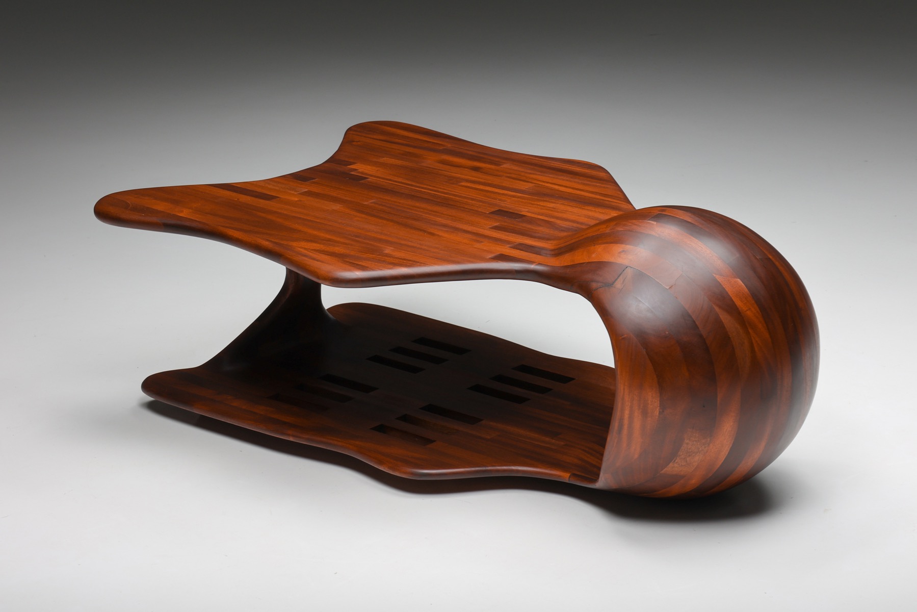 1970s modern era coffee table in studio craft style