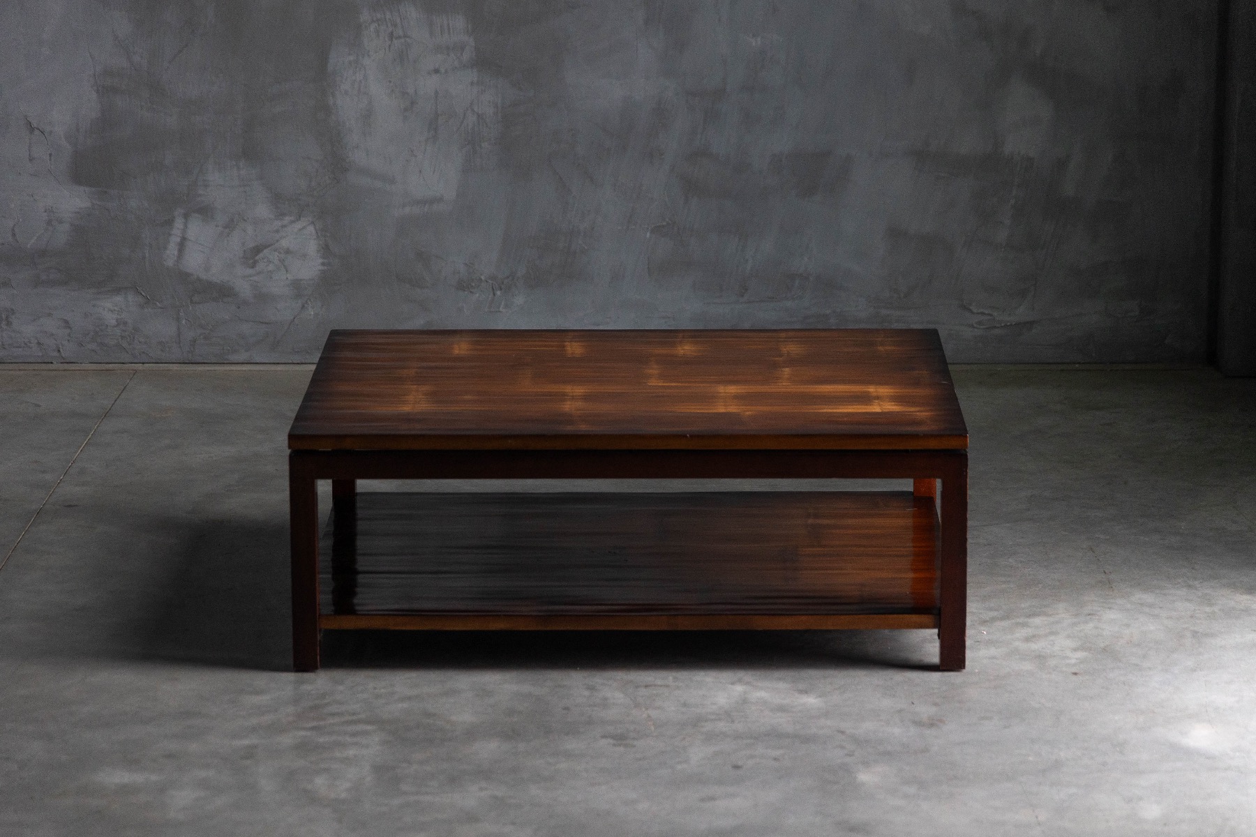 Minimalist bamboo coffee table with organic proportions