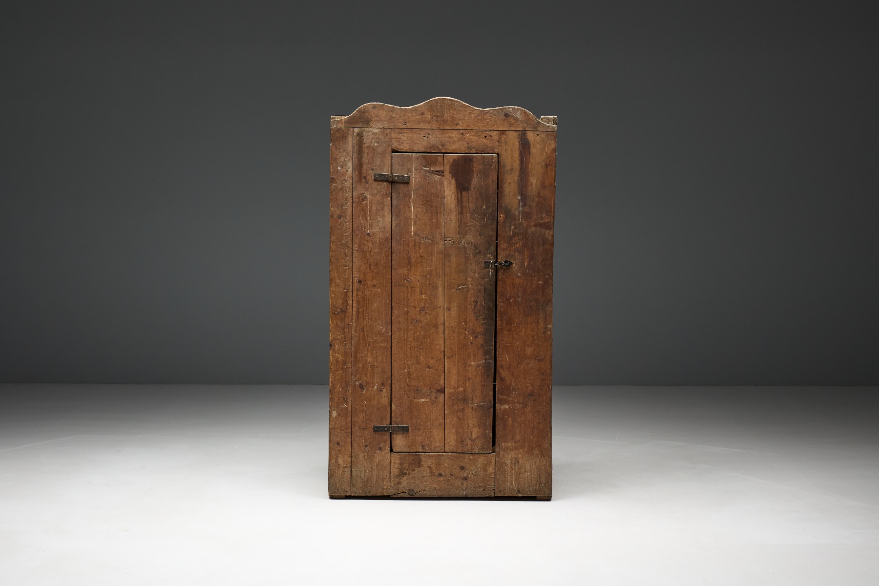 19th century Alpine wooden cupboard