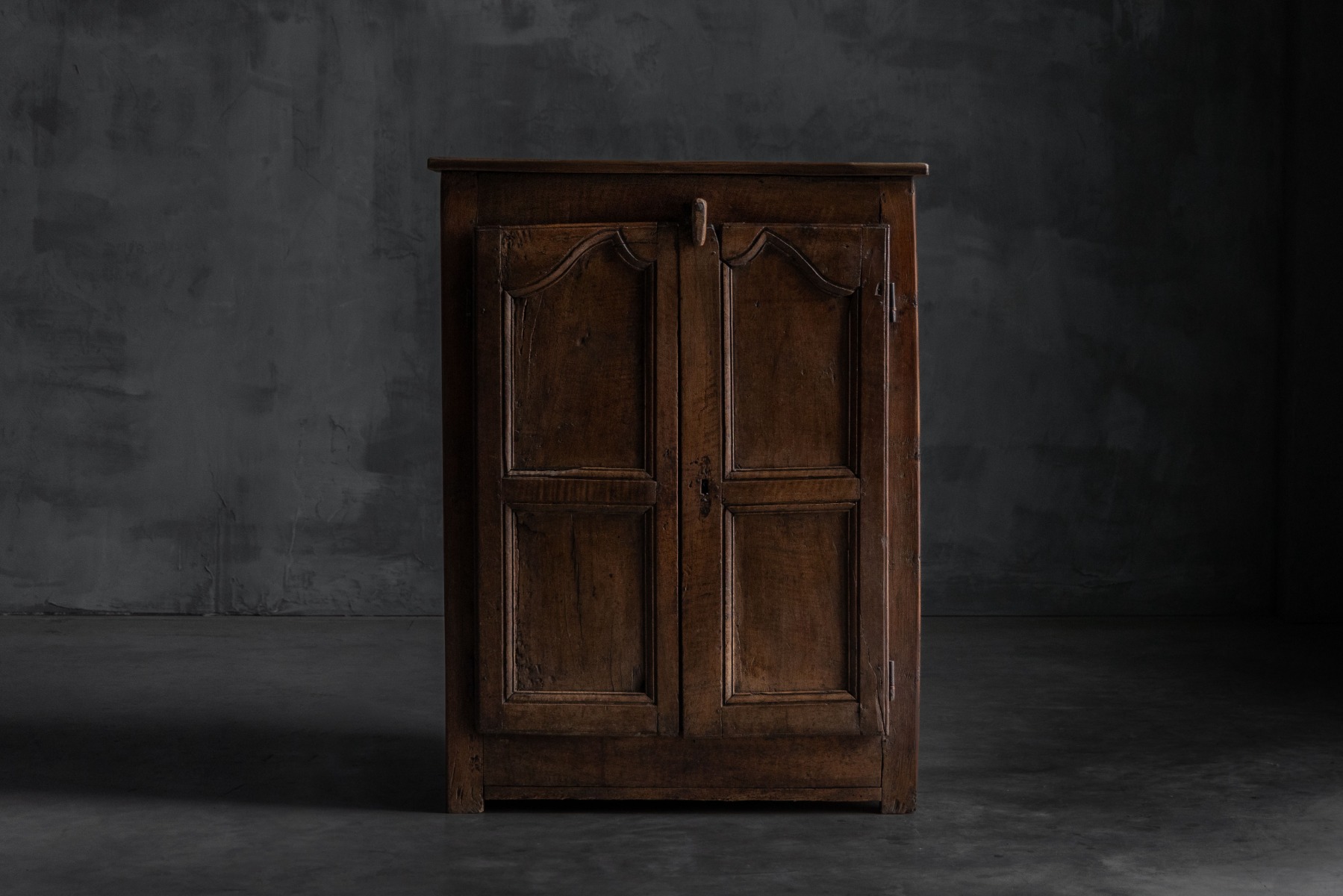 19th century rural storage cabinet with aged patina
