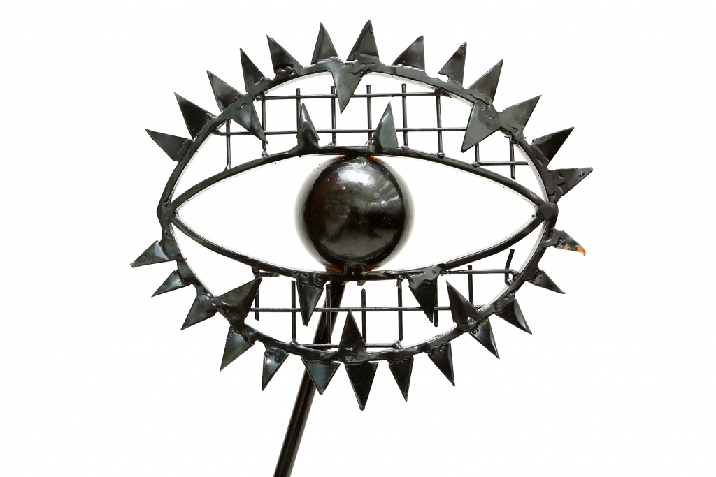 20th century black cyclopean sculpture style