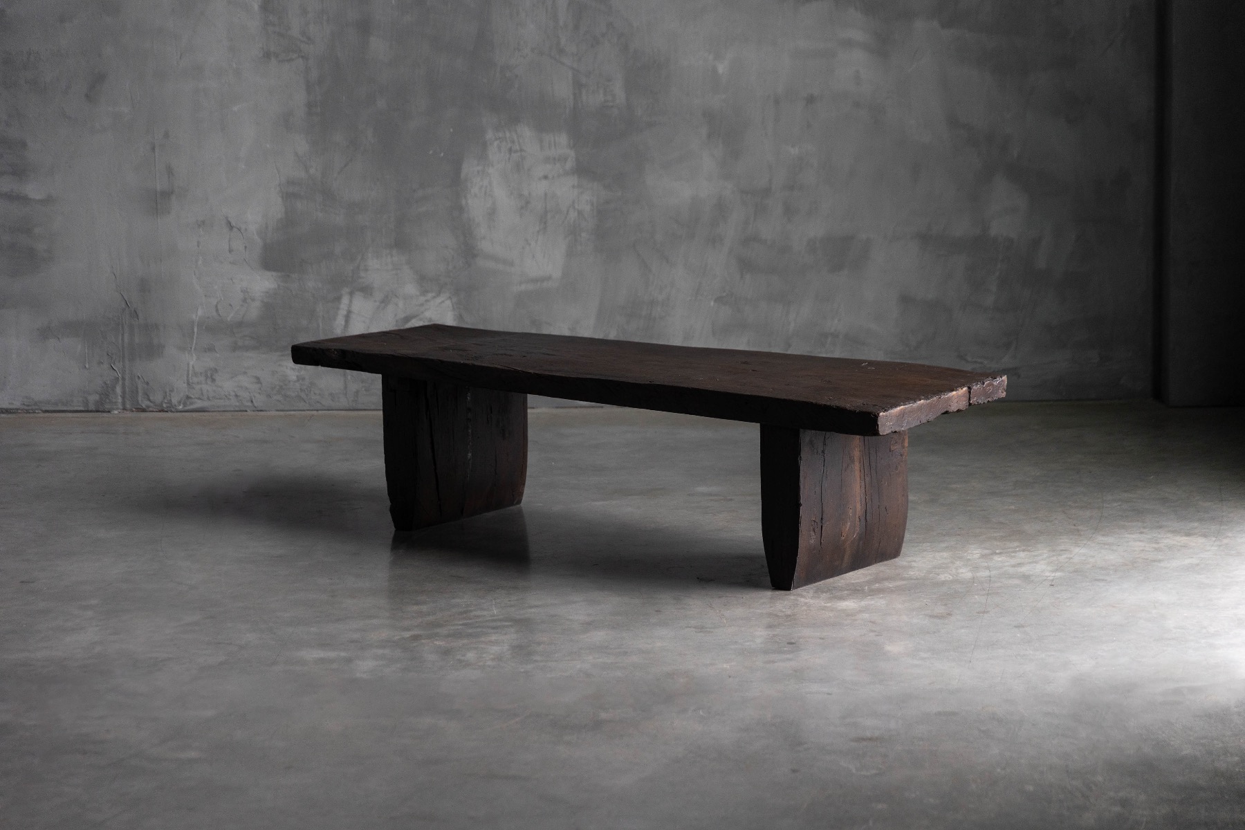 Antique brutalist rustic coffee table dating to the 1700s