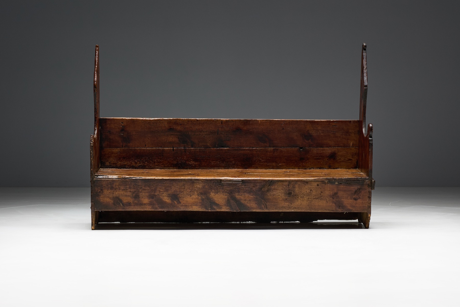Antique primitive country bench 1700s