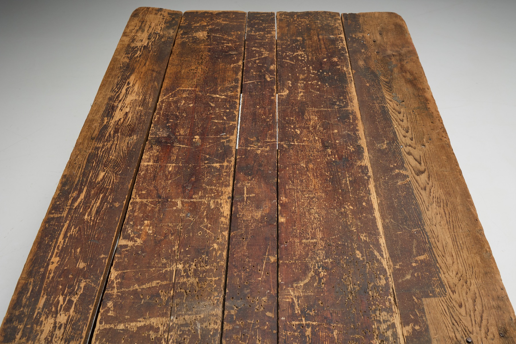 Antique primitive work table 1800s