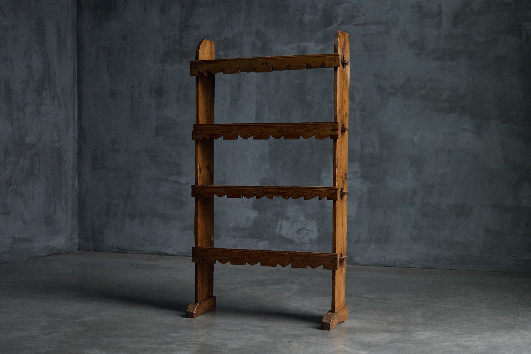 Antique farmhouse bookcase crafted in wood