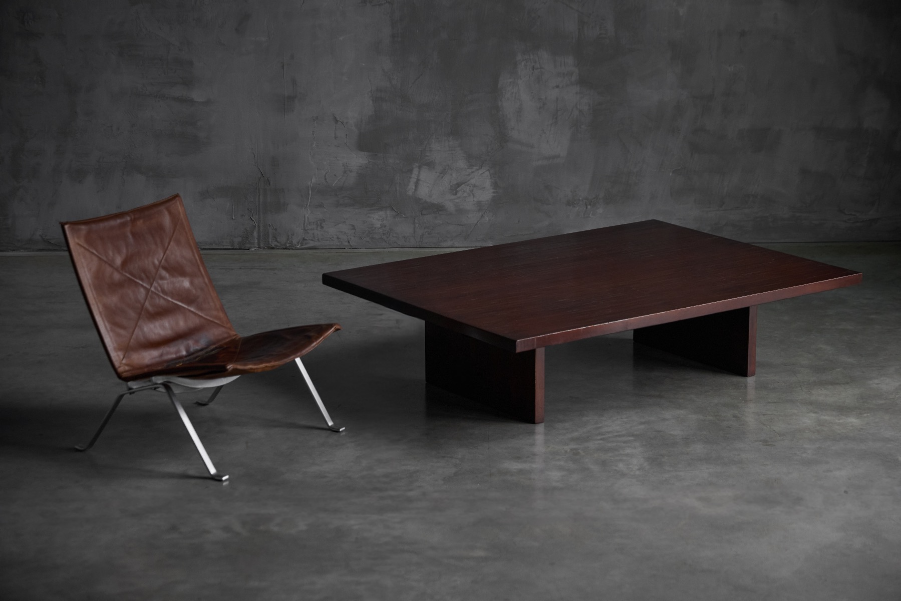 1980s bamboo coffee table reflecting Axel Vervoordt design