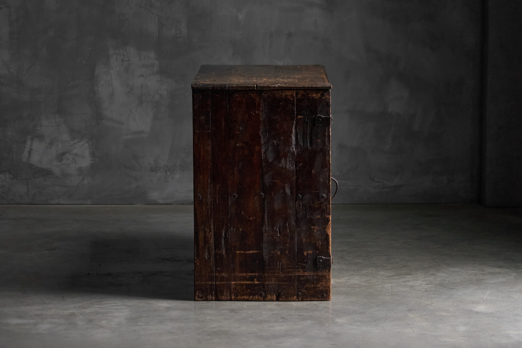 Antique carved cupboard showing vernacular craftsmanship
