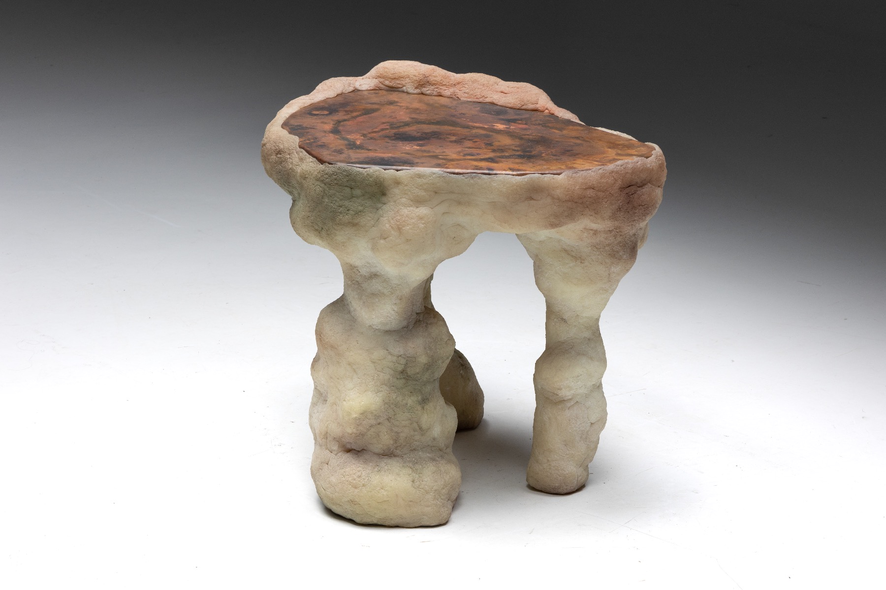 Contemporary lithic desk set by Elissa Lacoste