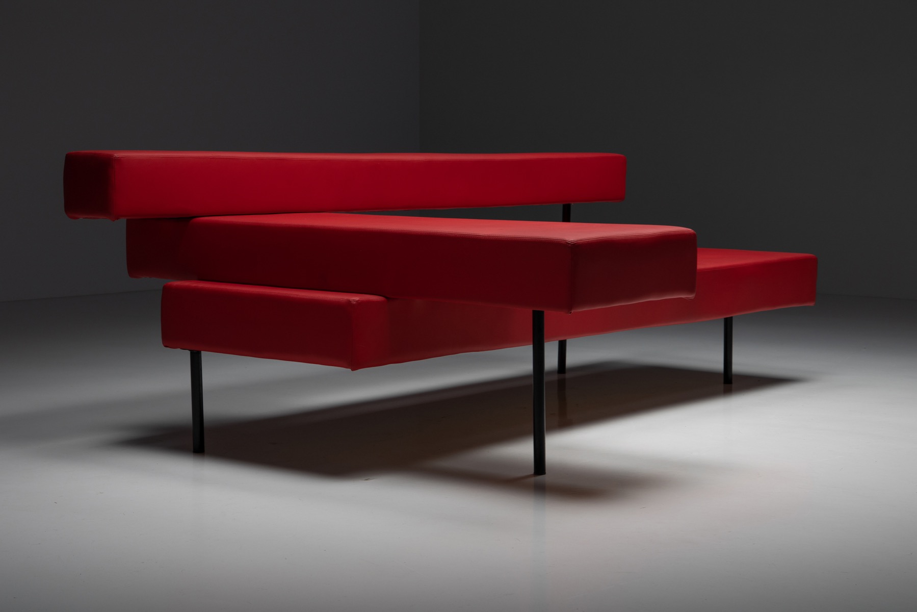 Contemporary postmodern sofa in architectural style
