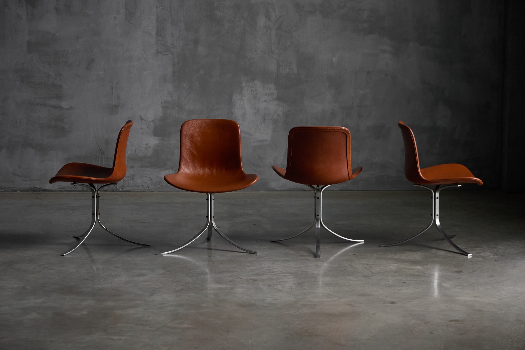 Danish PK9 dining chair produced by E. Kold Christensen
