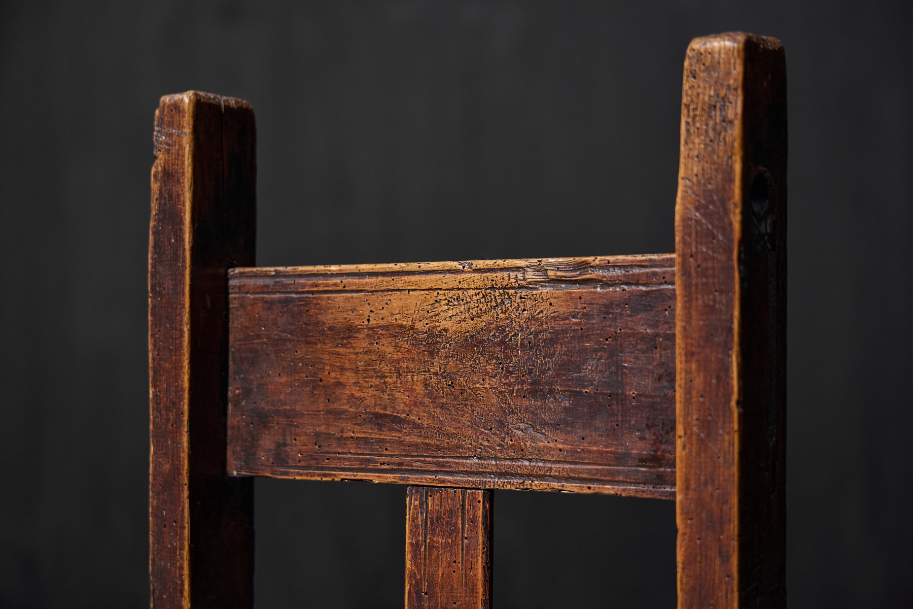 Early 1900s rustic wood child seat