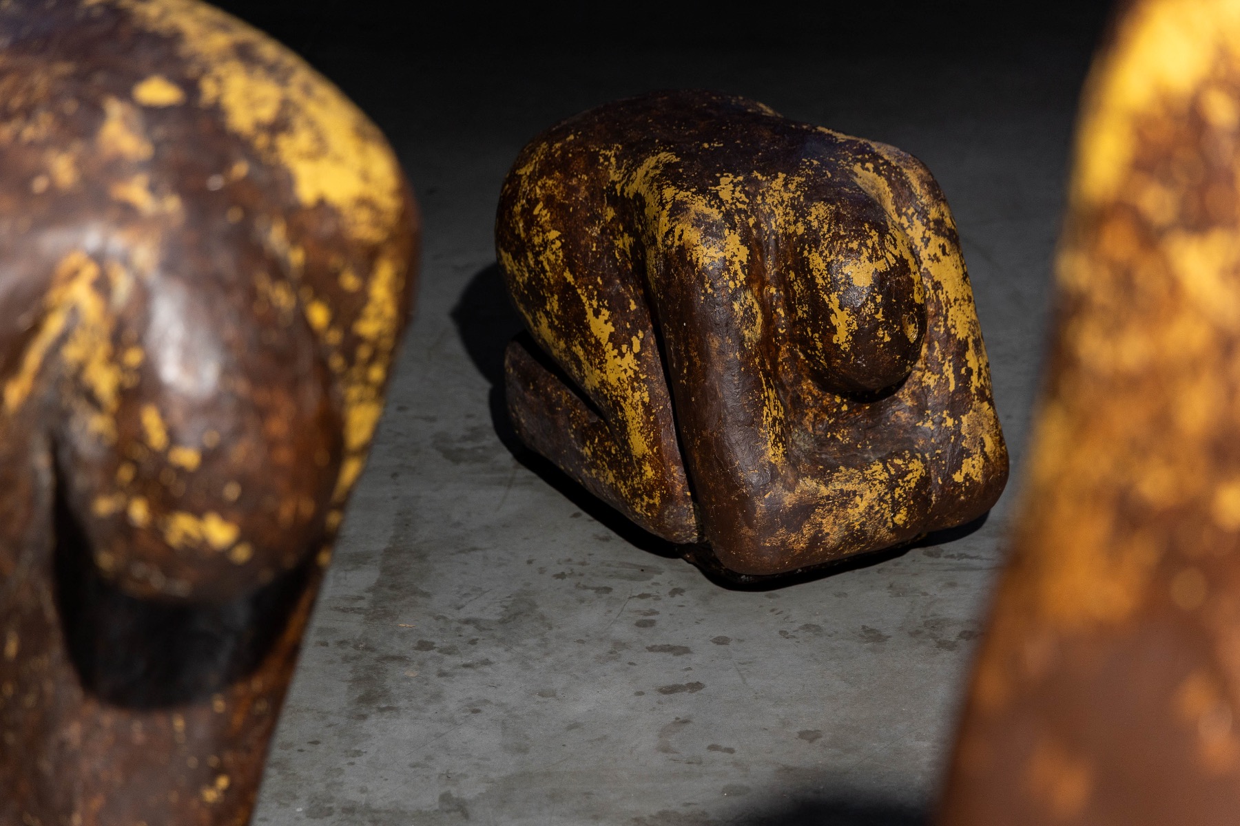 Expressive figural sculptures from the 1970s