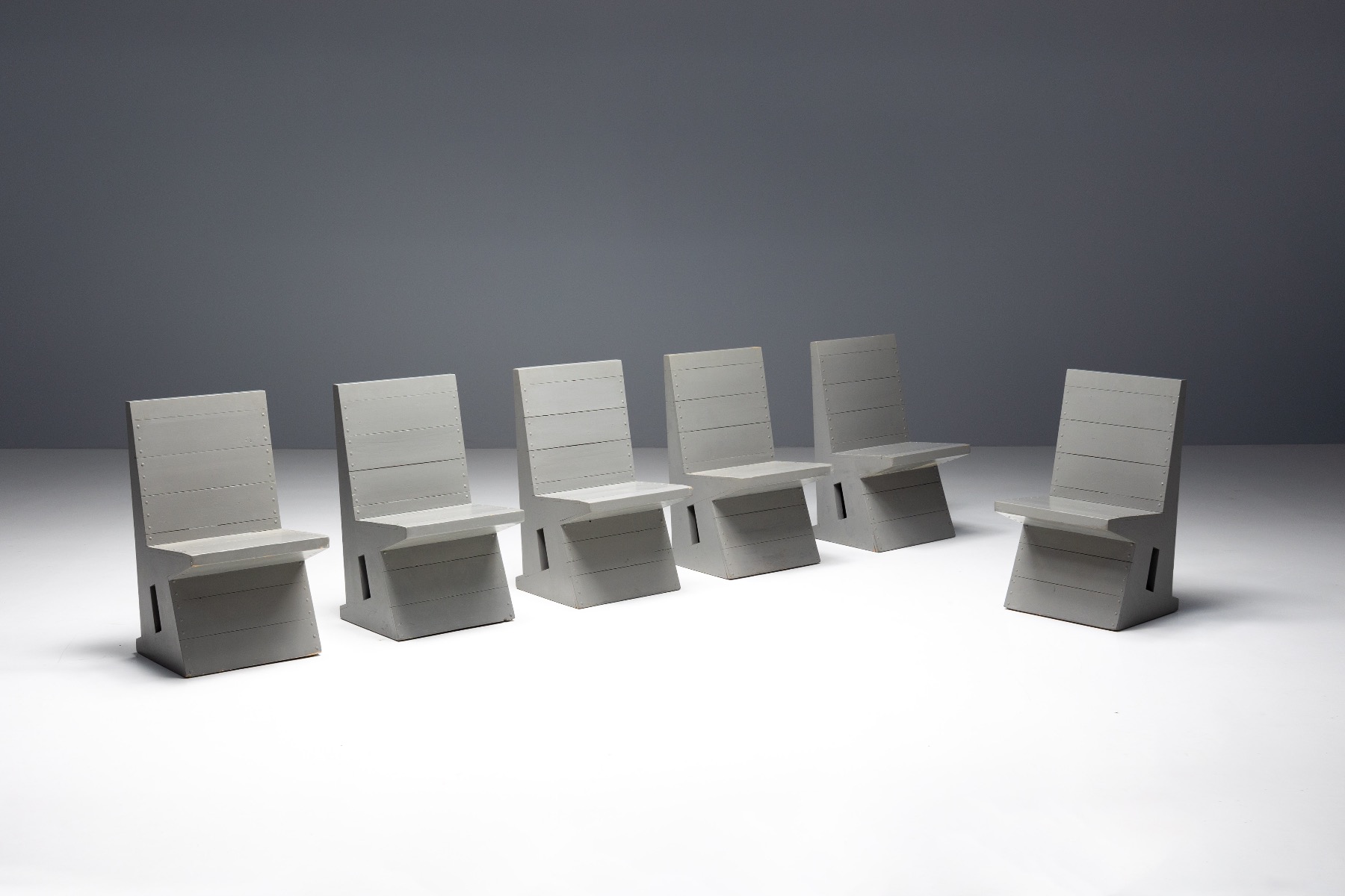 Jan de Jong Dutch dining chairs 1960s