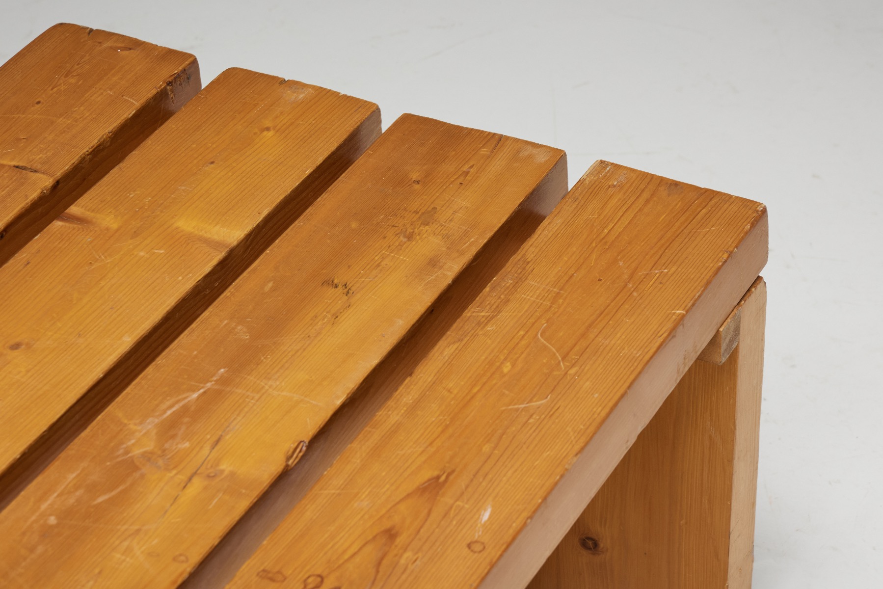 Les Arcs slate bench 1980s