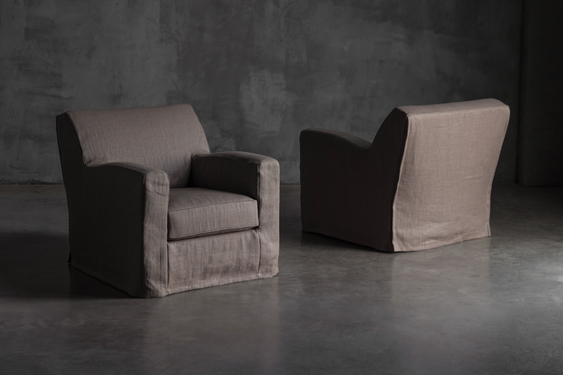 French design lounge chairs by Christian Liaigre from the 1990s
