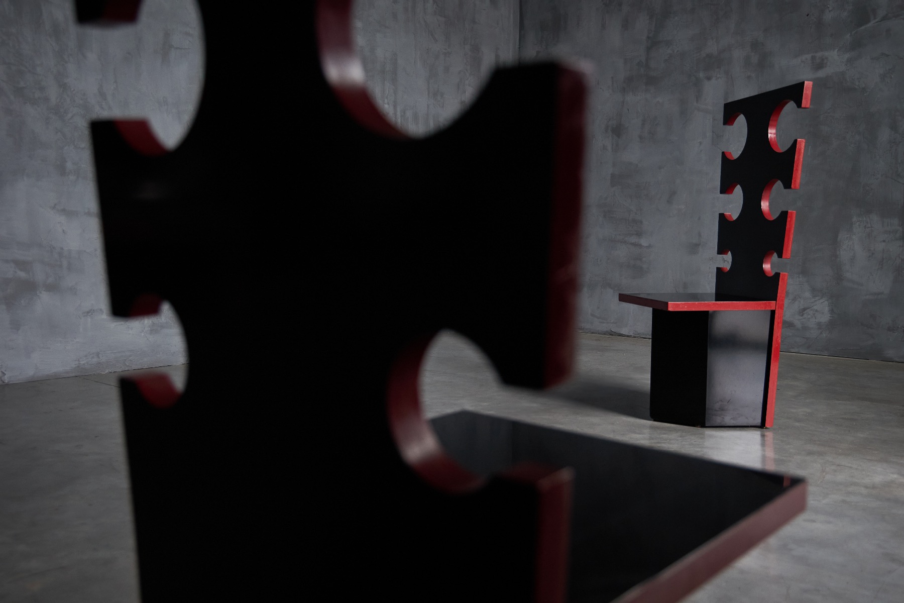 Sculptural seating produced by Mario Sabot