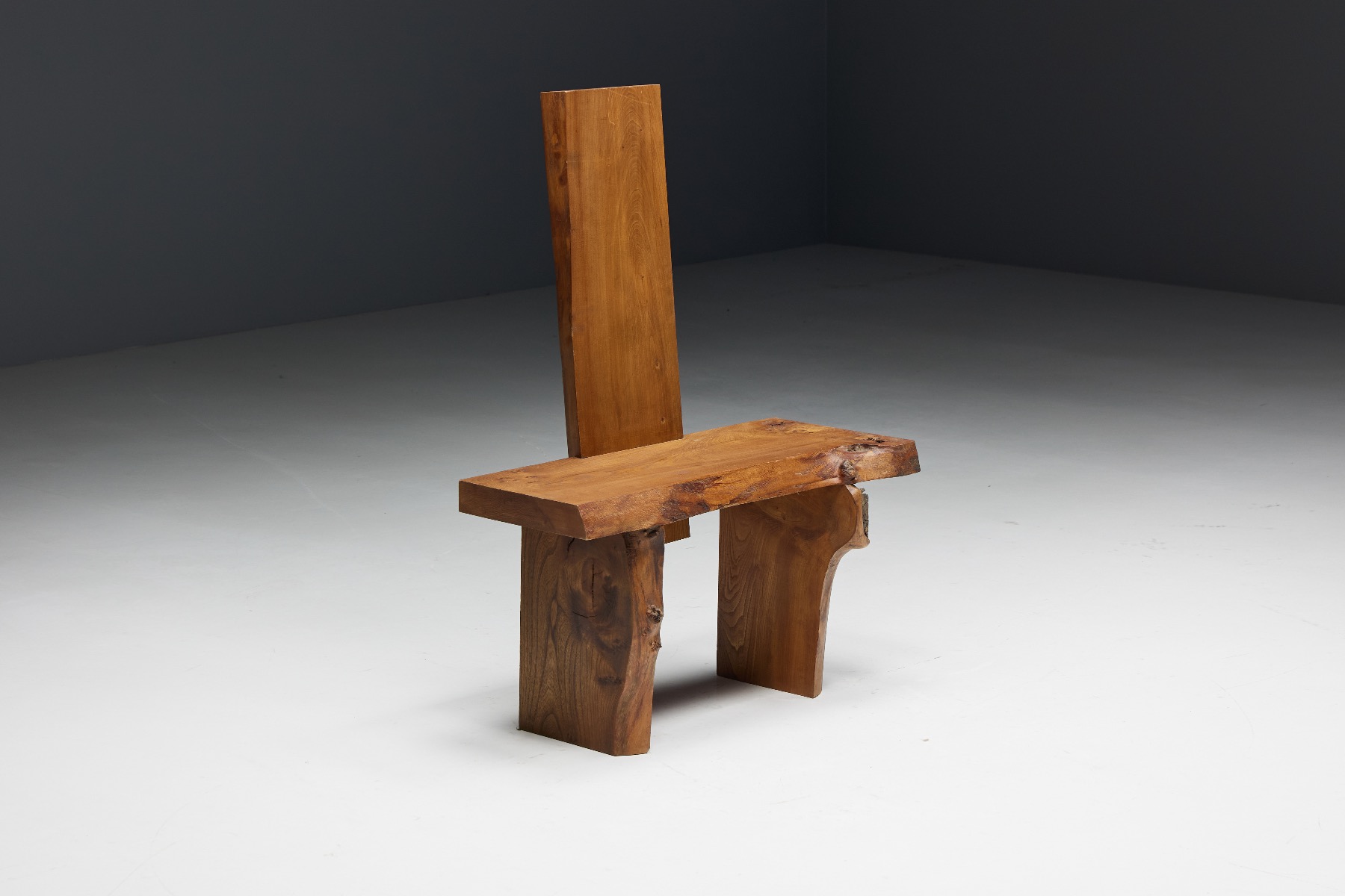 Mid century monoxylite chair from the 1950s