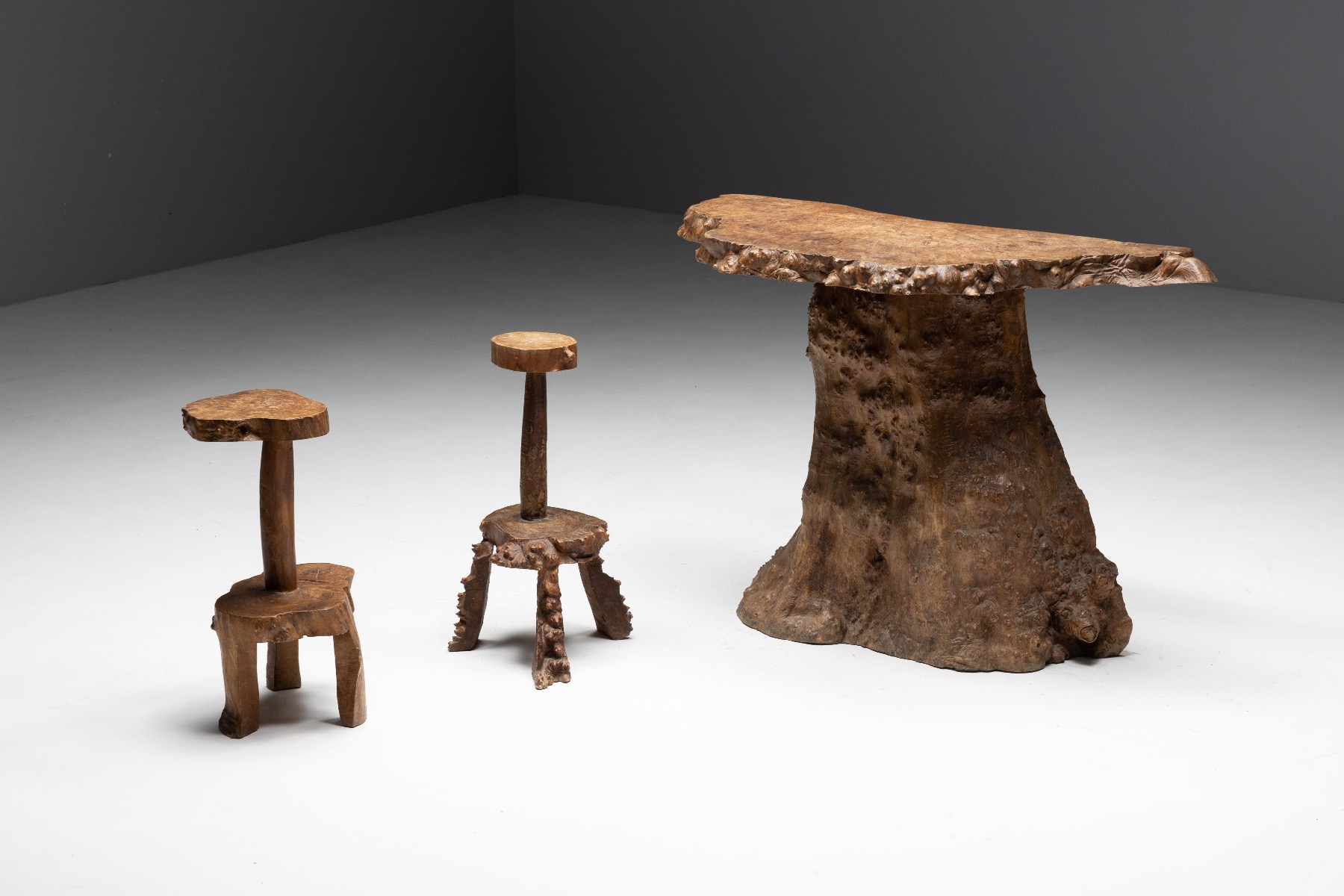 Mid century wabi sabi bar furniture set