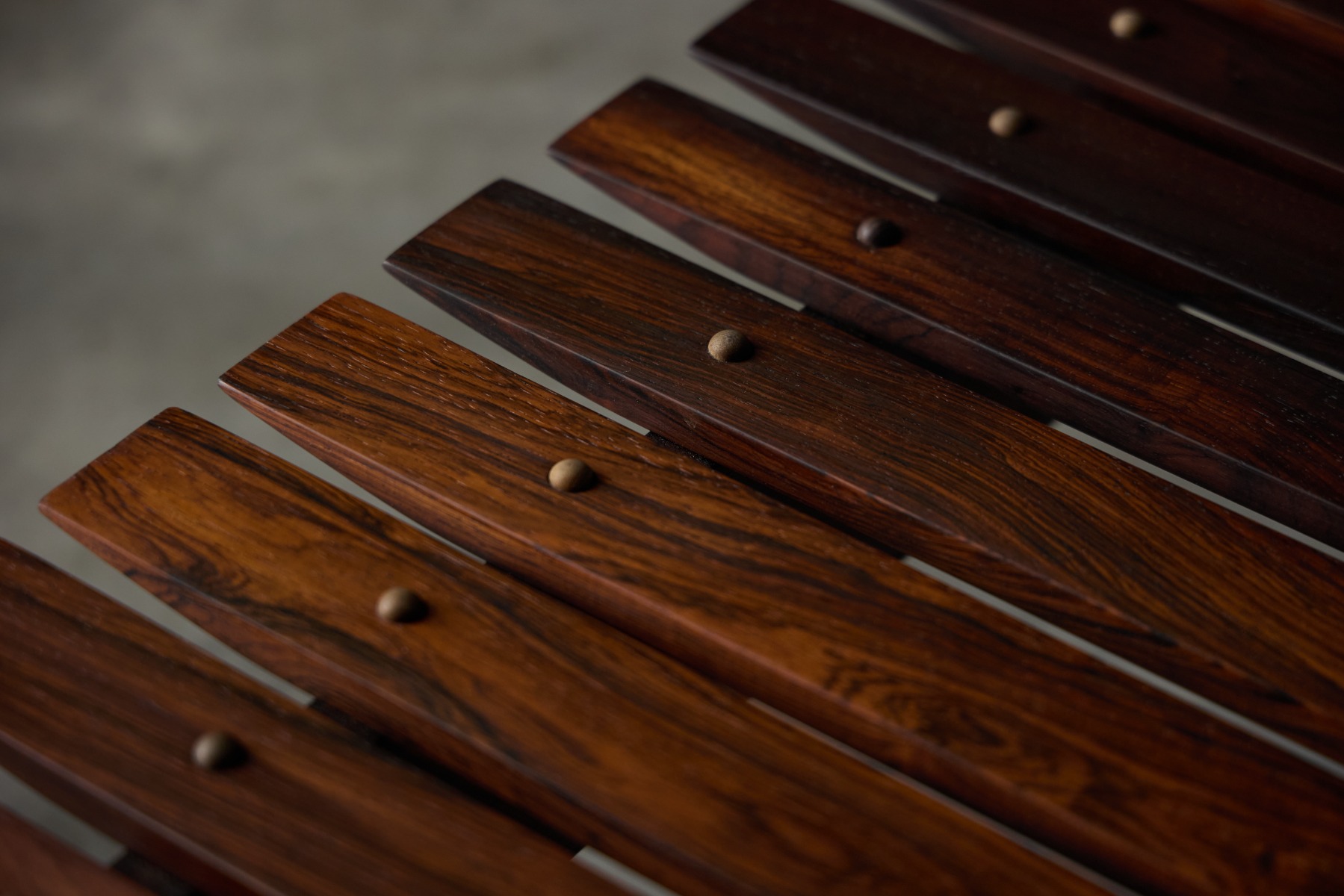 Mid century wooden bench from the Mucki series
