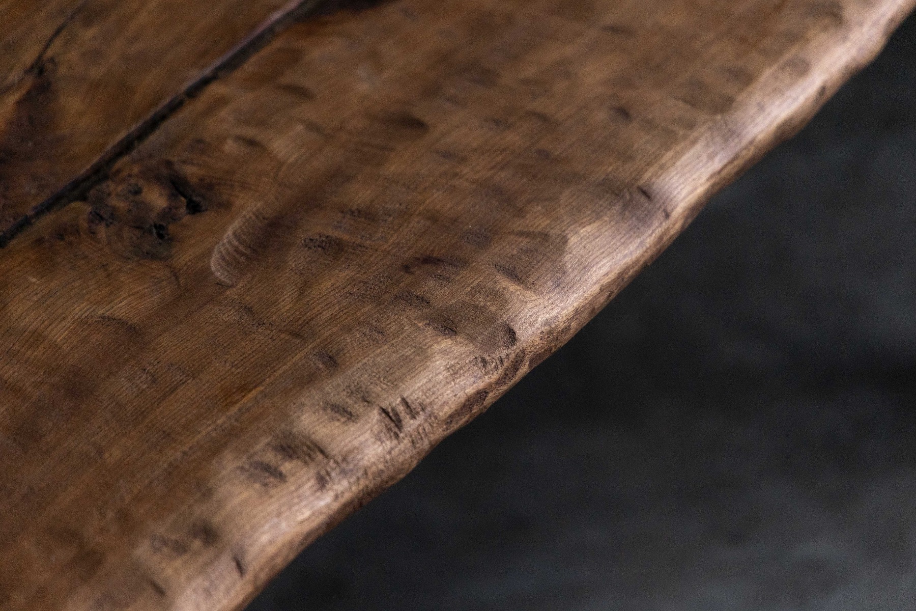 Sculptural organic table with natural form