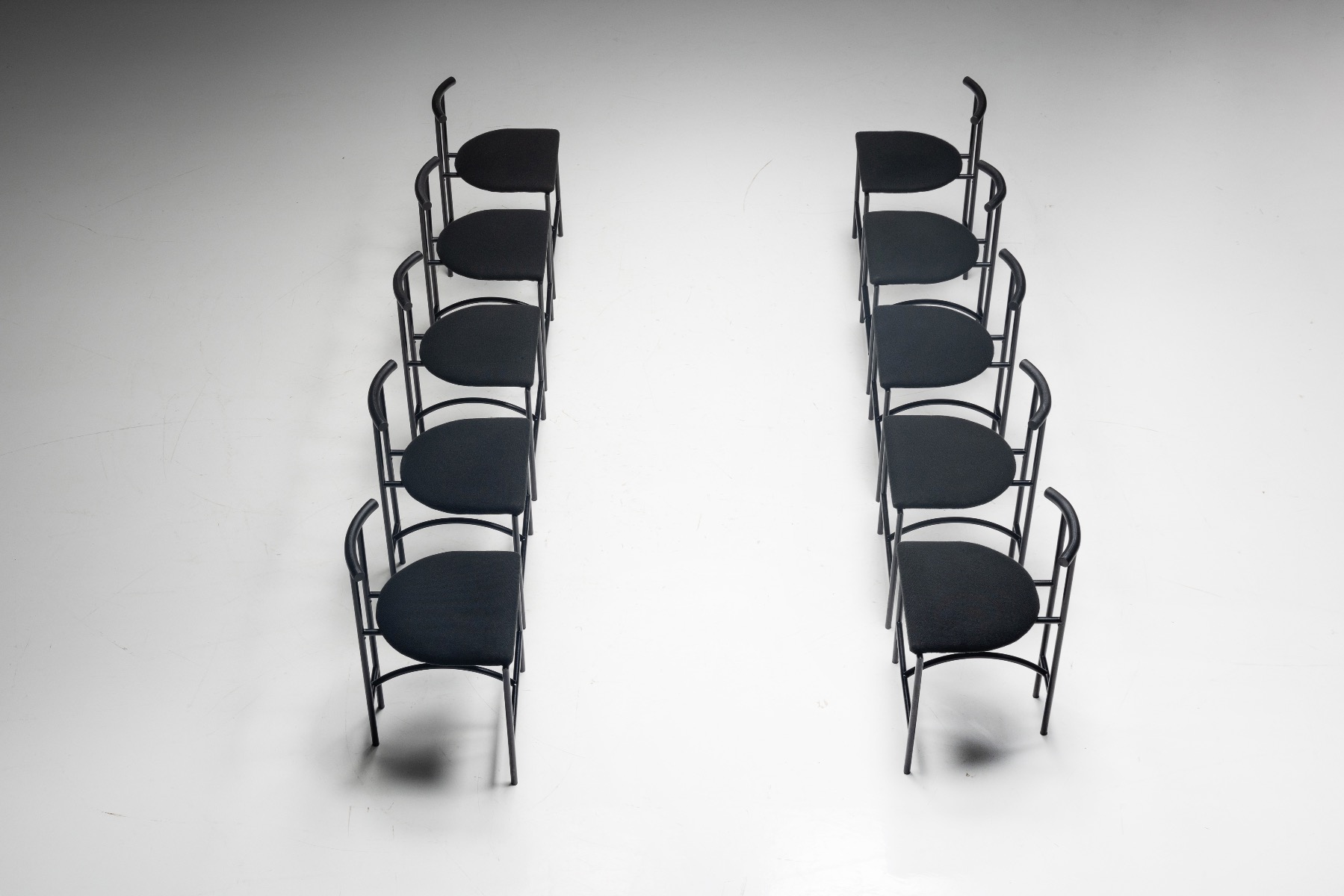 Rodney Kinsman postmodern dining chairs 1980s