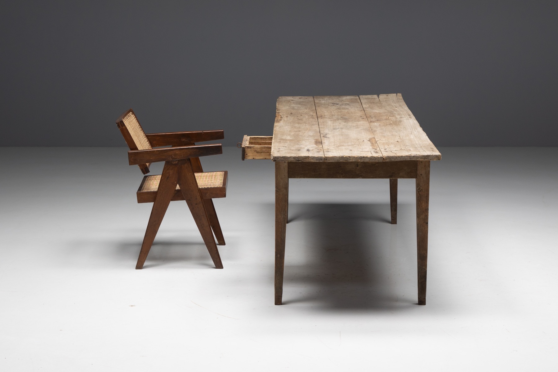 Rustic rural folk dining table 1800s