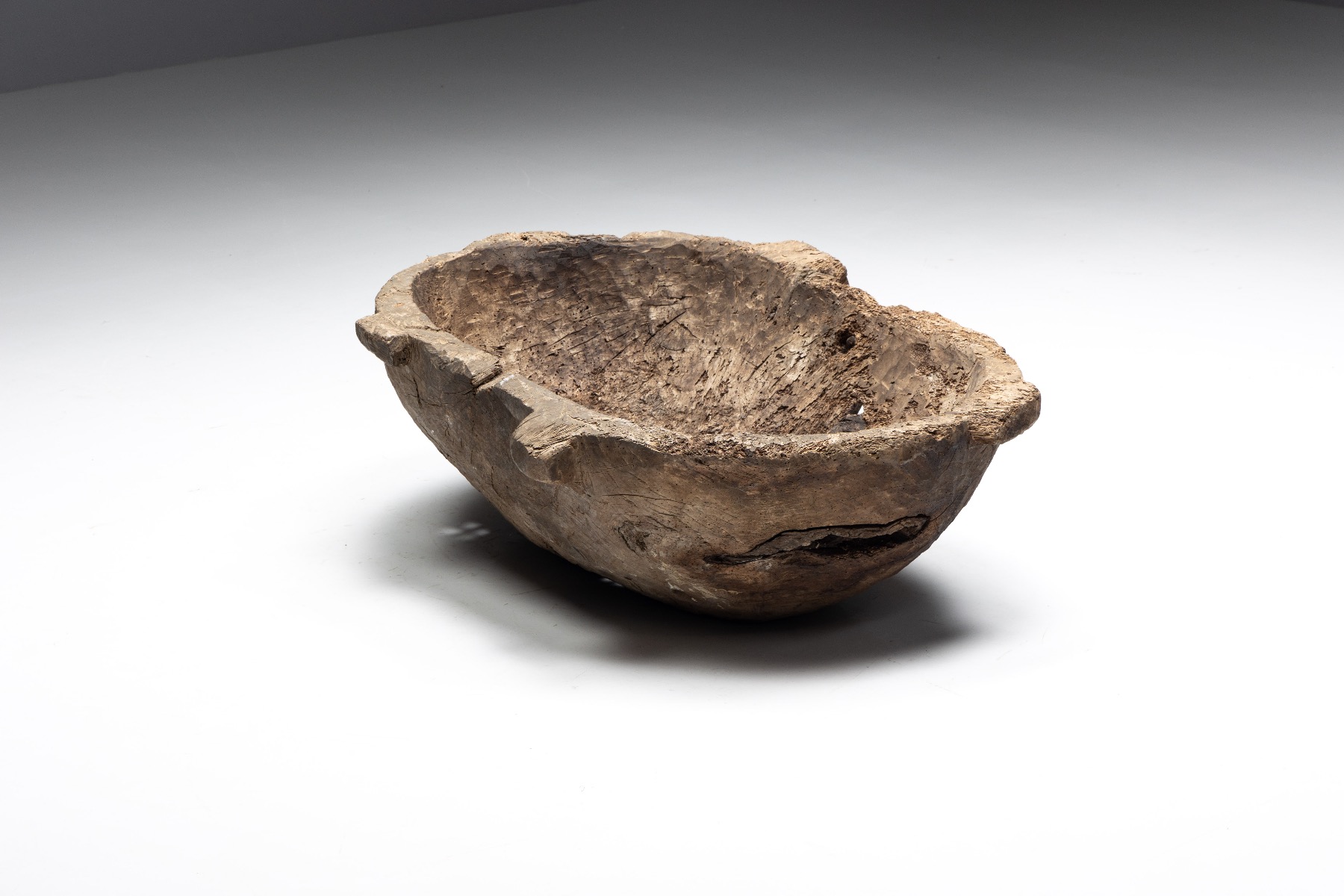 Rustic wabi sabi wood bowl 1800s