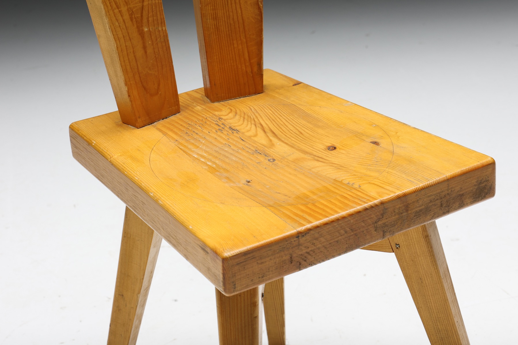 Vintage dining chairs by Christian Durupt and Charlotte Perriand from 1969