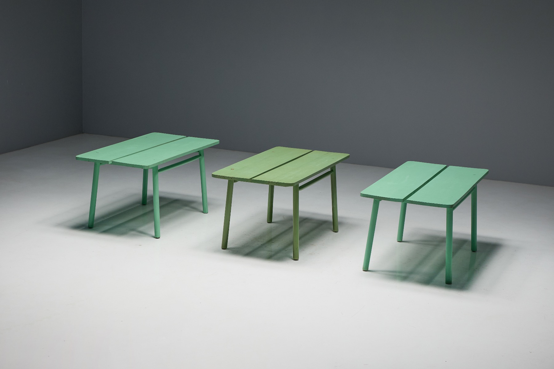 Vintage Green Coffee Bean table from the mid 1960s