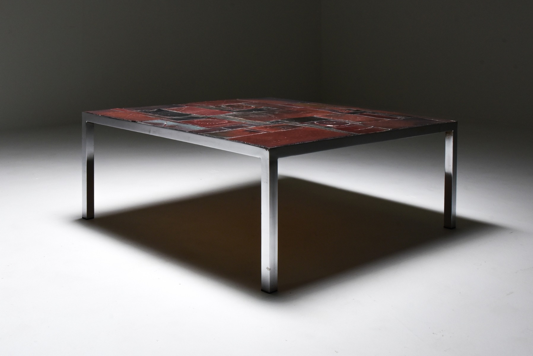 Vintage Pia Manu ceramic coffee table from the 1960s