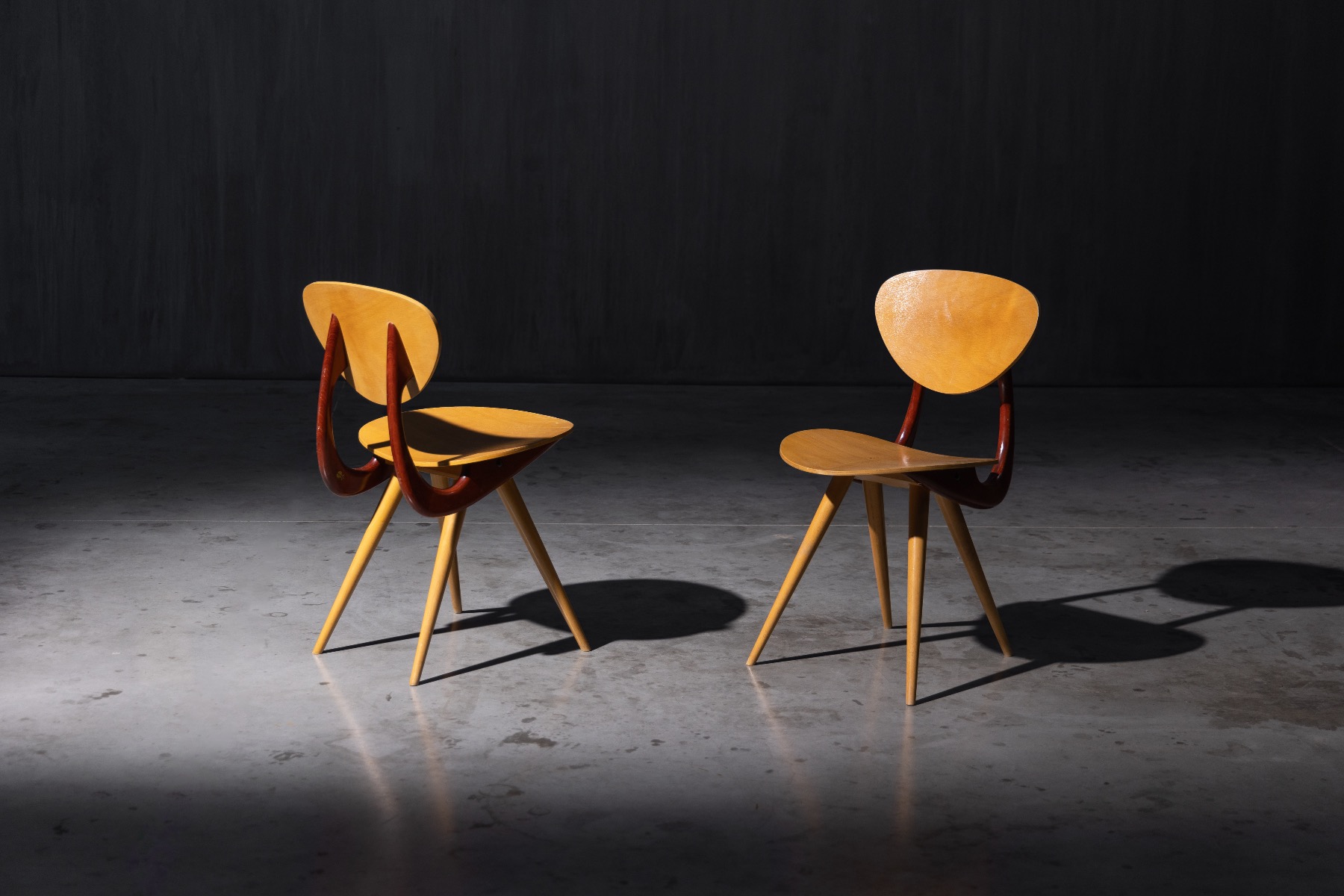 Expressive mid century seating by Stella