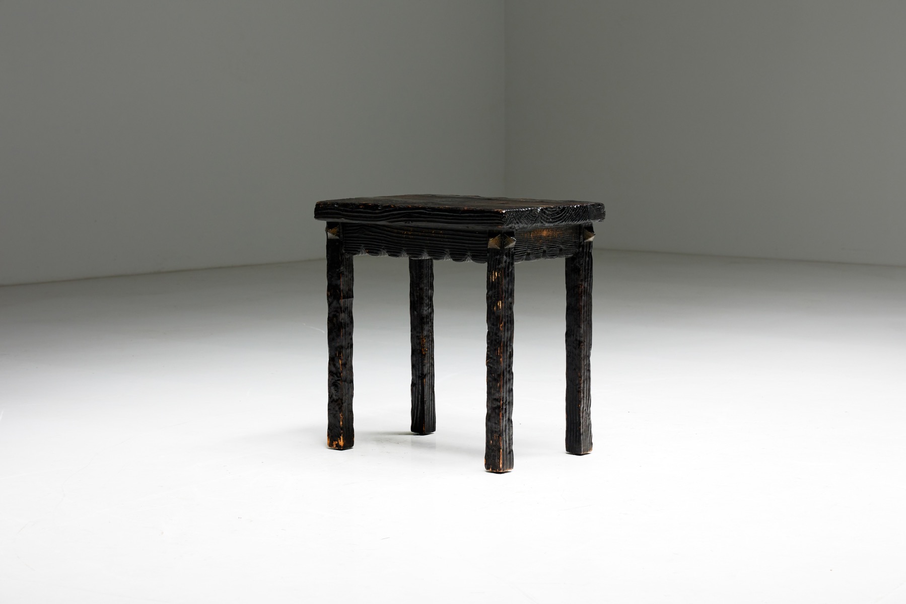 Brutalist Art Populaire Side Table - 1950s