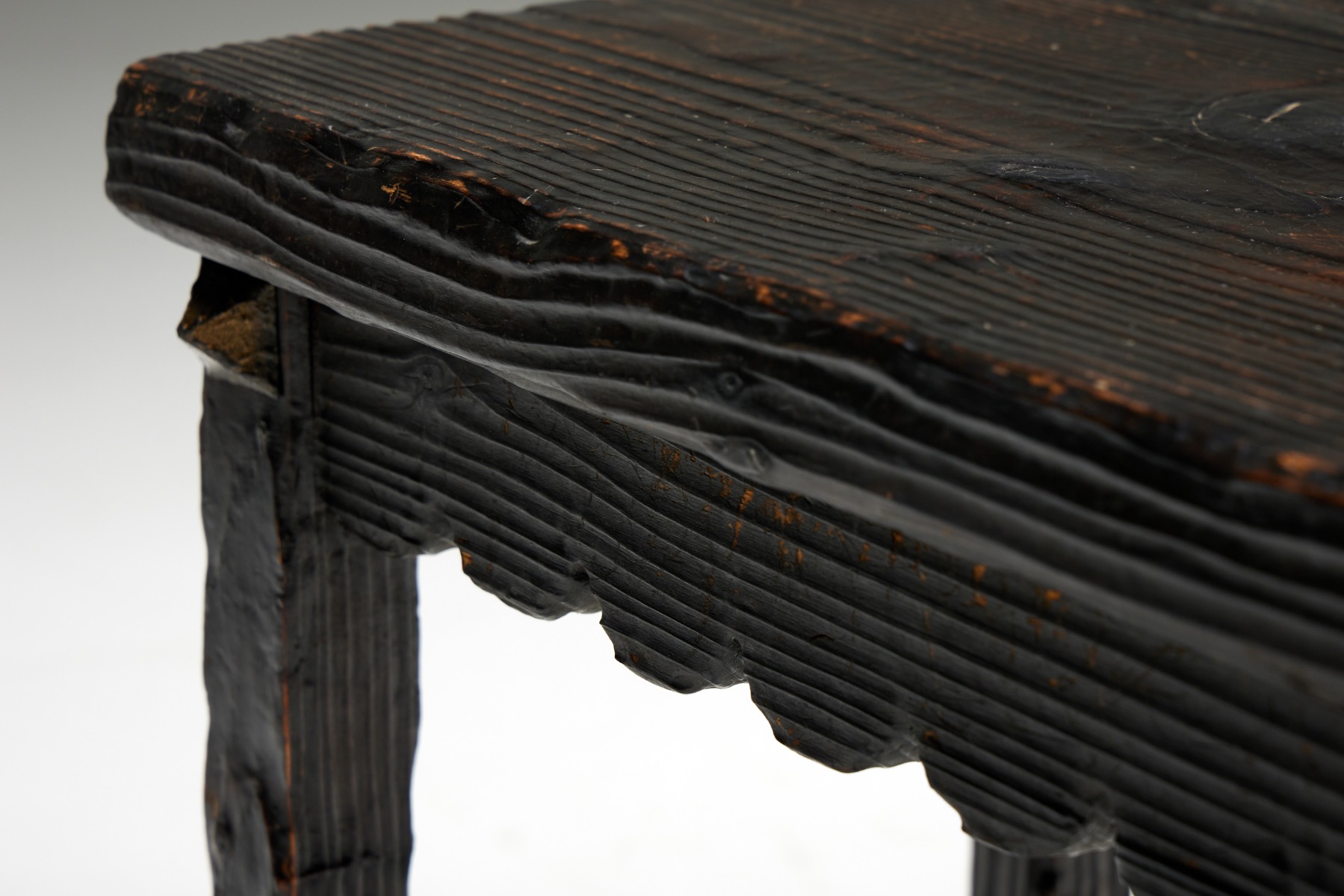 Brutalist Art Populaire Side Table - 1950s