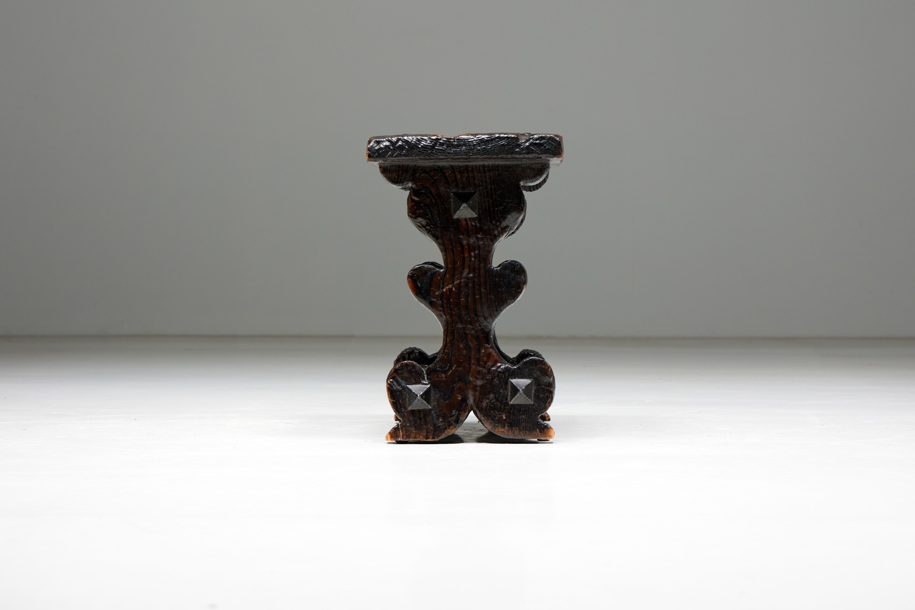 Brutalist Art Populaire Stools - 1950s
