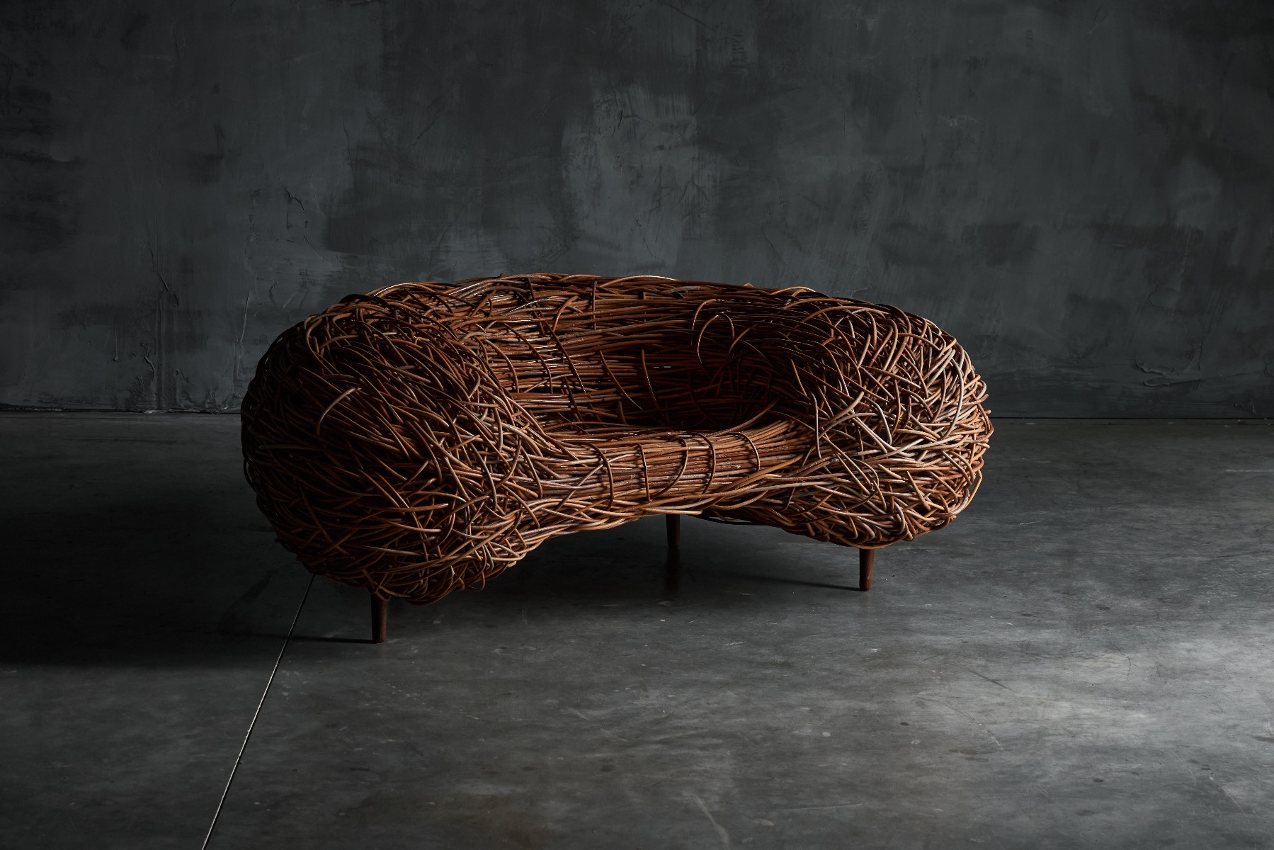 Bird's Nest Rattan Easy Chair - 2000s
