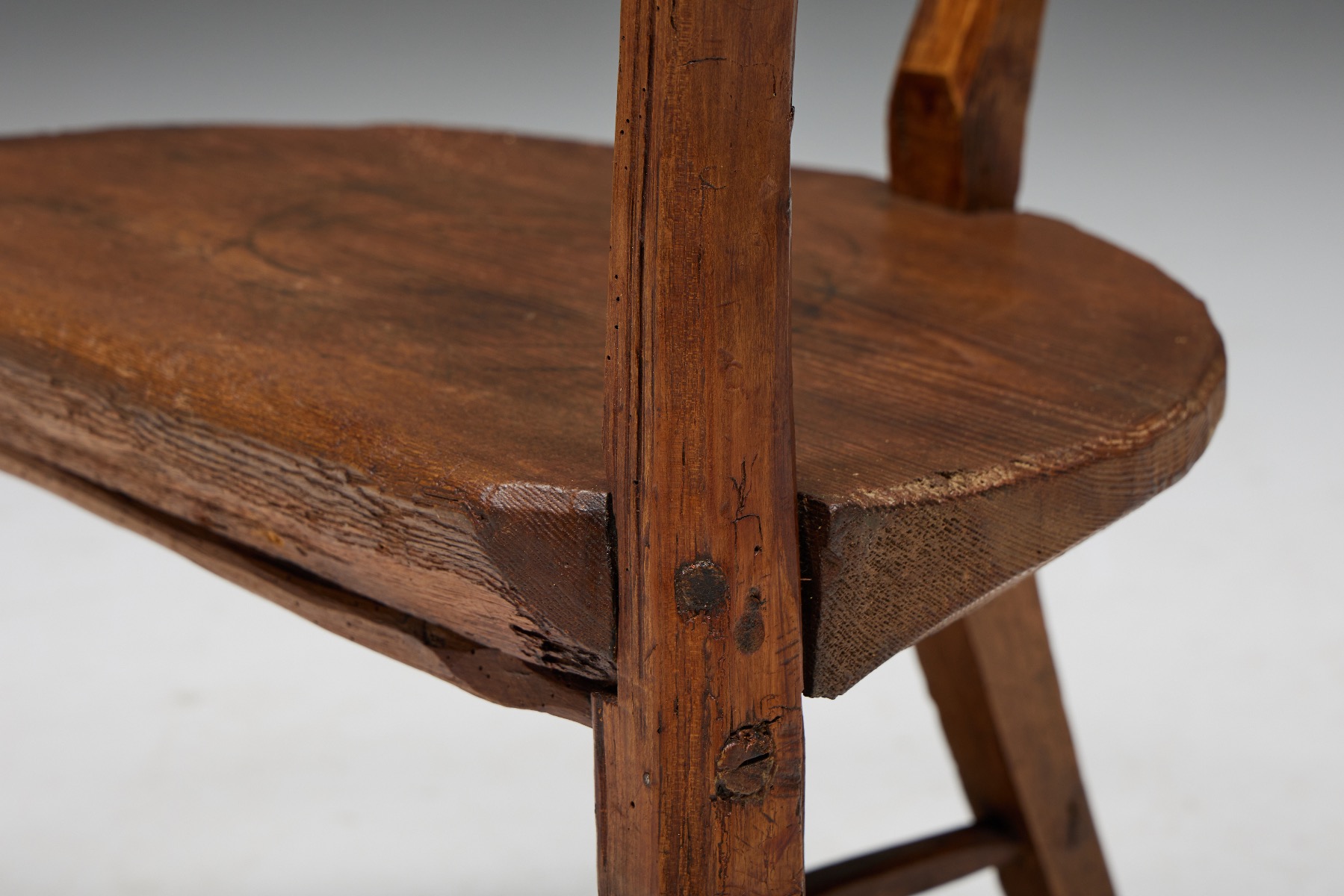 Organic Wabi Sabi Tripod Chair - 1940s