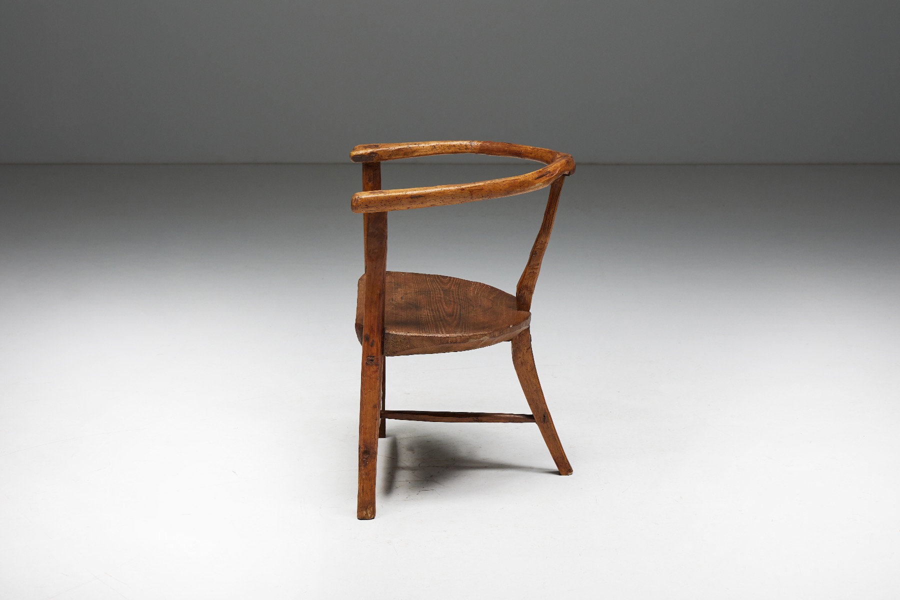 Organic Wabi Sabi Tripod Chair - 1940s