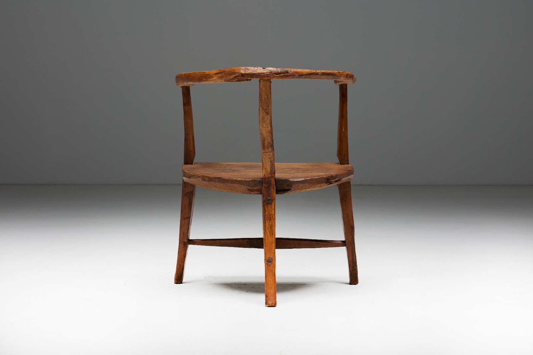 Organic Wabi Sabi Tripod Chair - 1940s