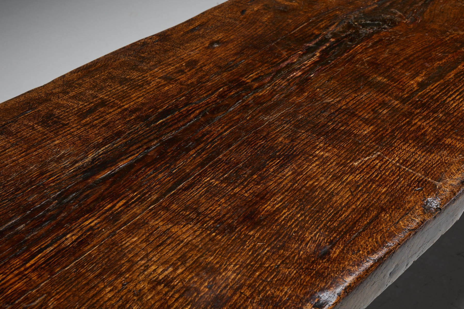 Brutalist Rustic Dining Table - Early 20th Century
