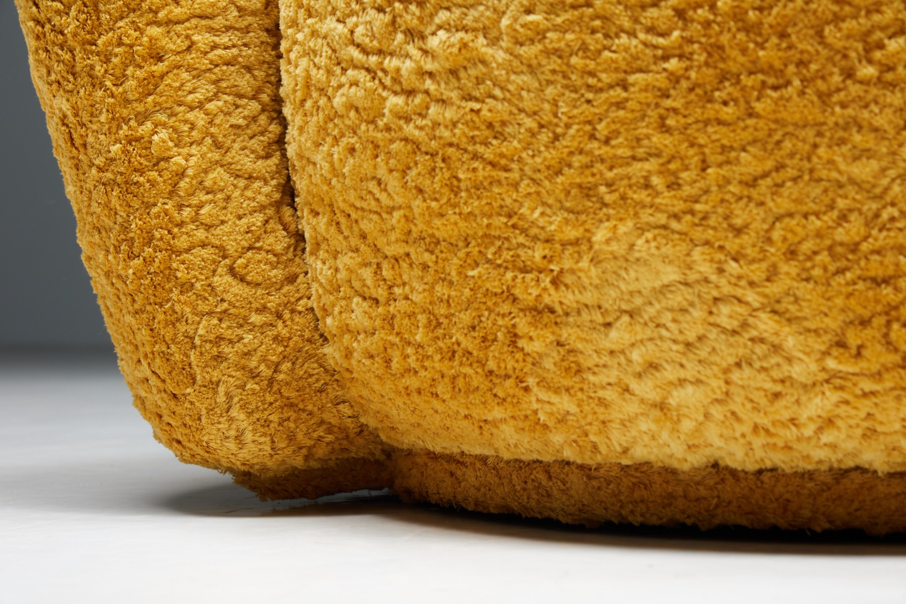 Lounge Chairs in Fendi Bouclé Wool - 1970s