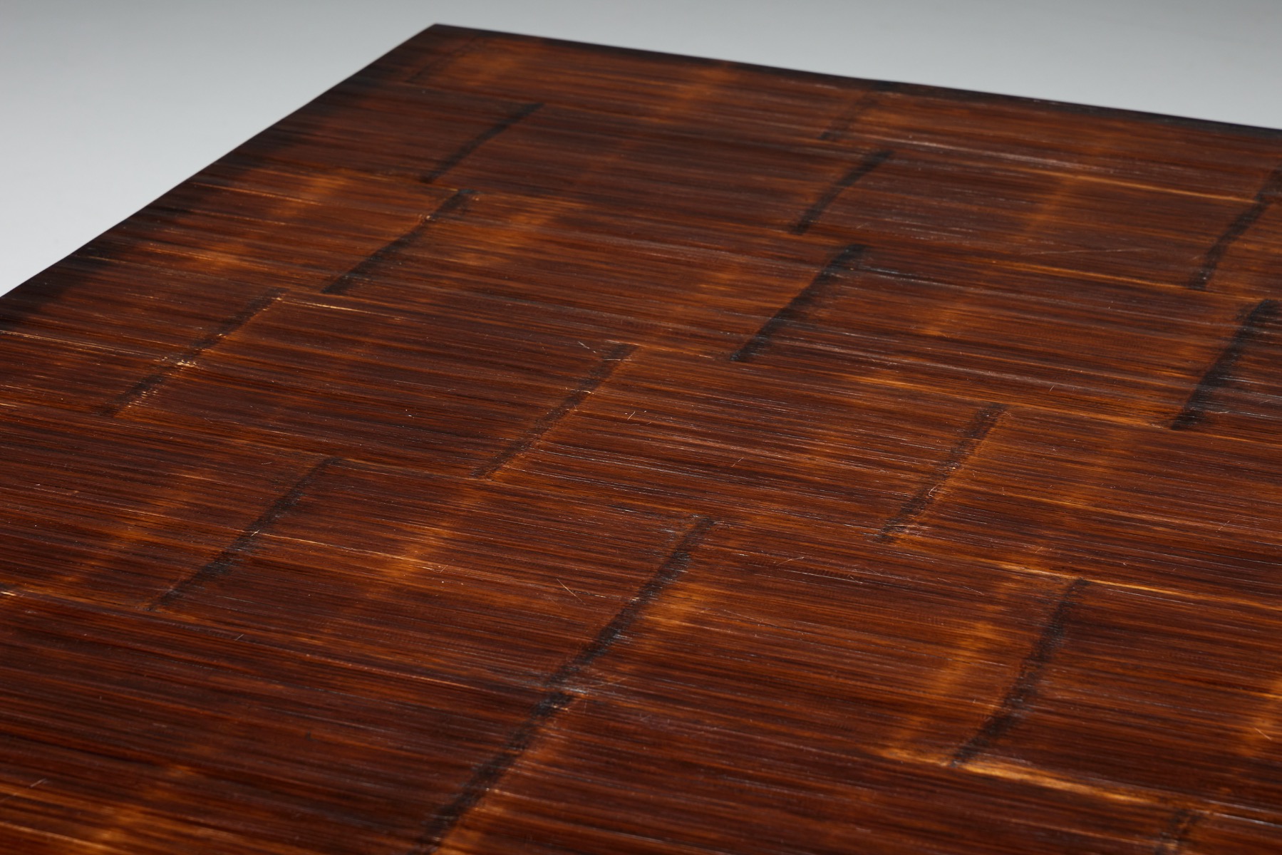 Coffee Table by Axel Vervoordt in Wengé and Bamboo - 1980s