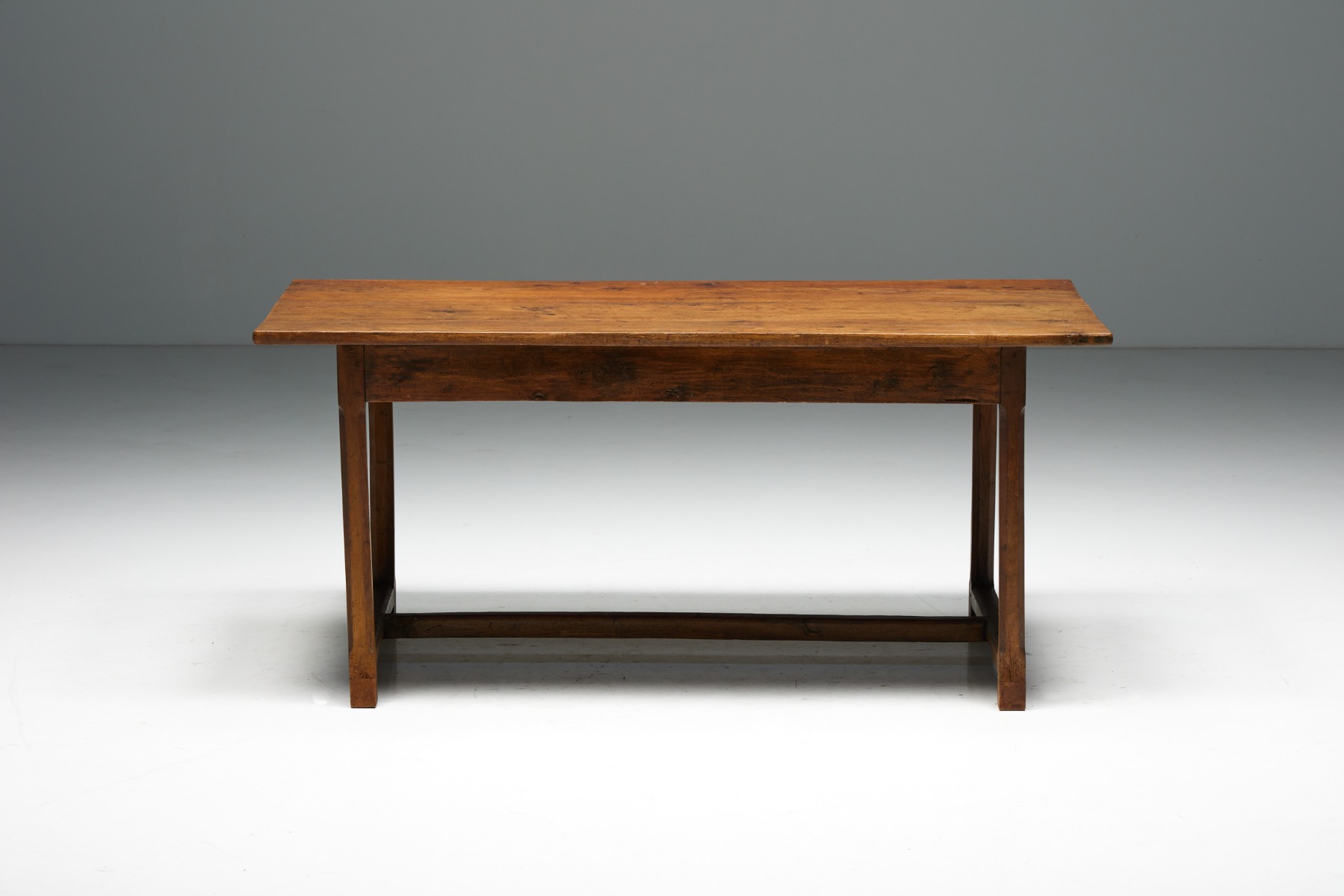Rustic Oak Writing Desk - 19th Century