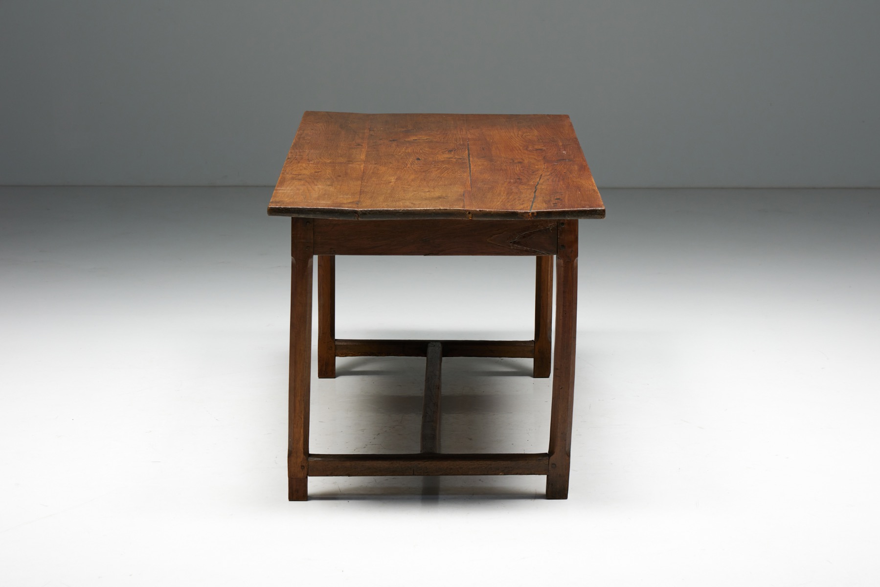 Rustic Oak Writing Desk - 19th Century