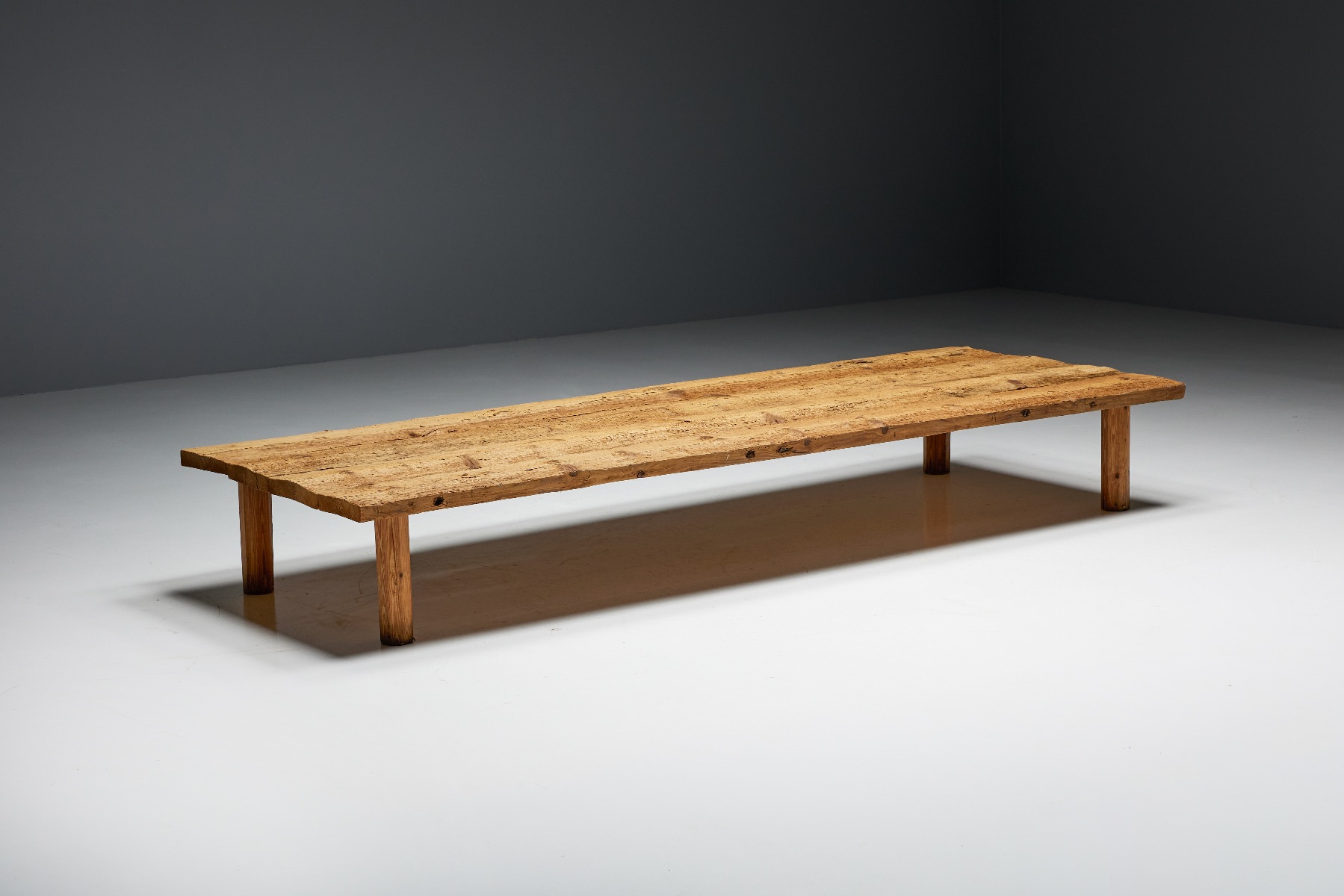 Brutalist Rectangular Coffee Table - 19th Century