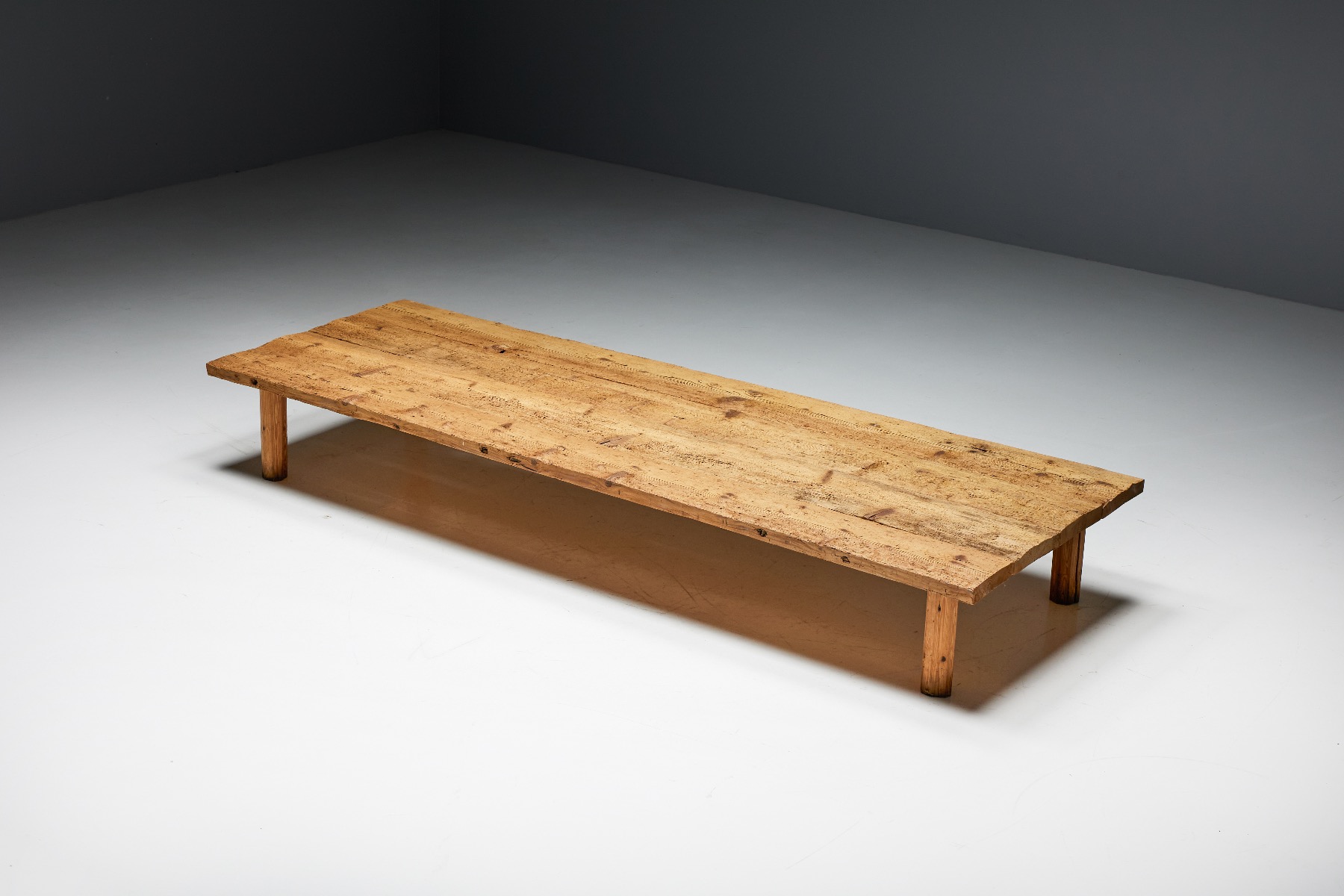 Brutalist Rectangular Coffee Table - 19th Century