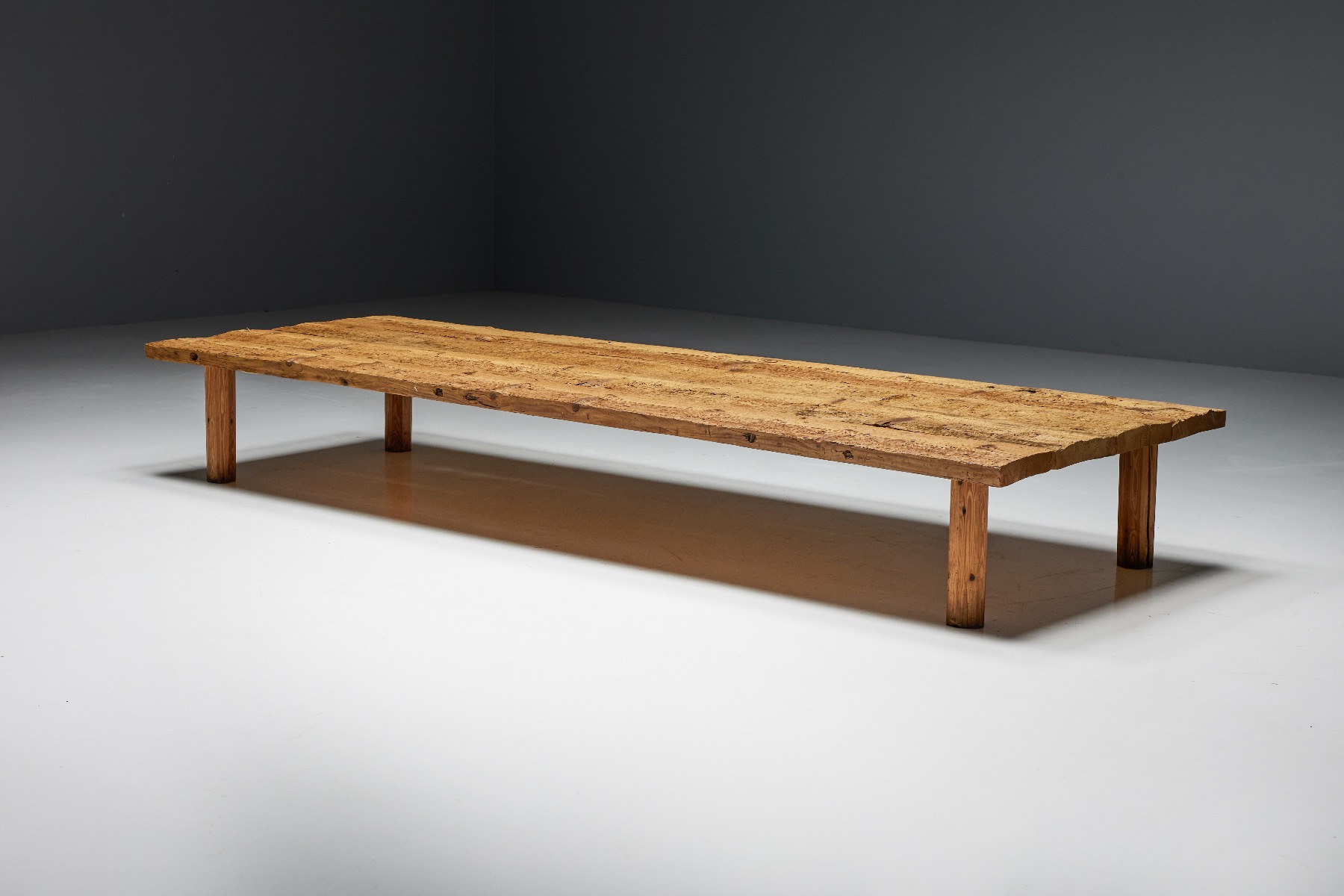Brutalist Rectangular Coffee Table - 19th Century