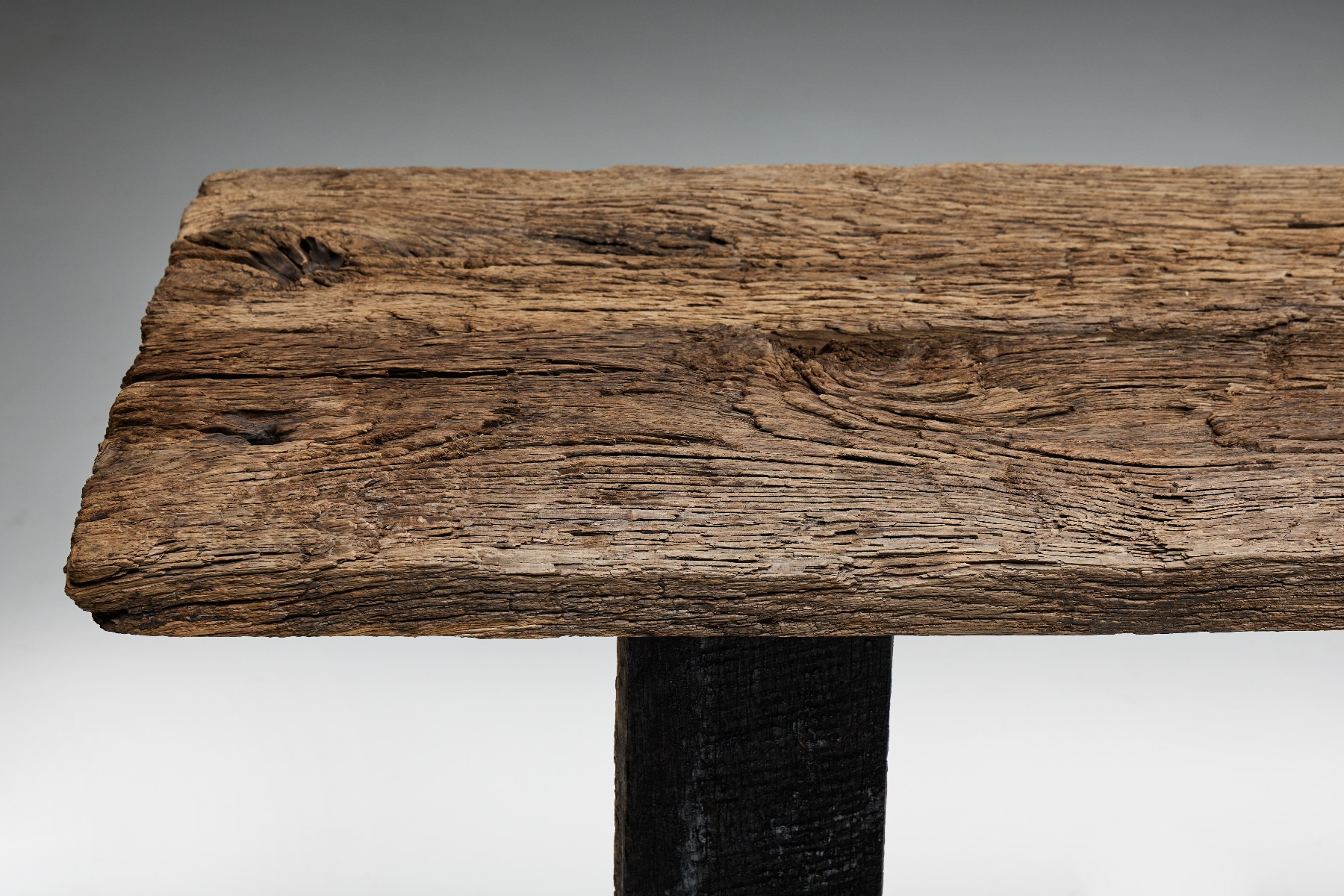 Rustic Wabi Sabi Console Table - 19th Century