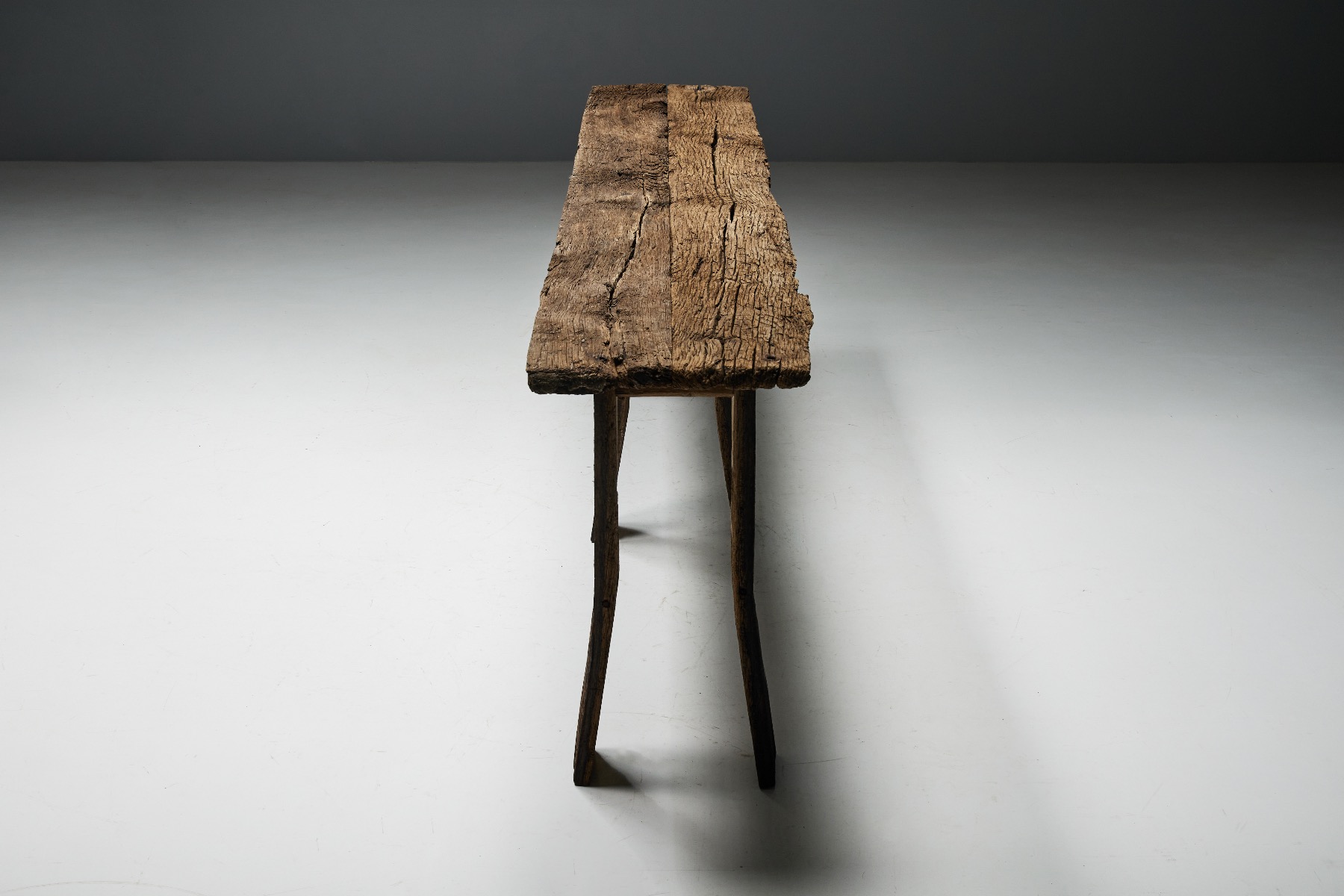 Rustic Wabi Sabi Console Table - 19th Century