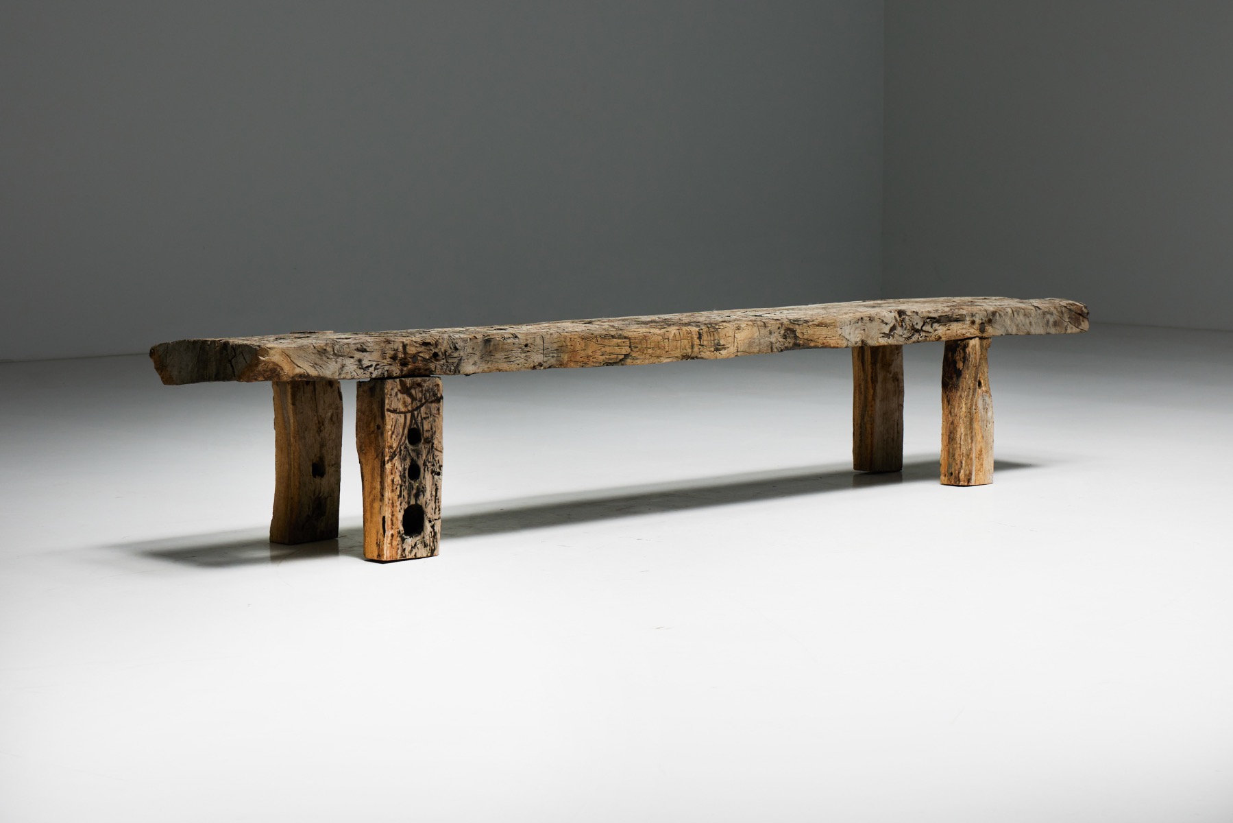 Rustic Wabi Sabi Bench - Early 20th Century