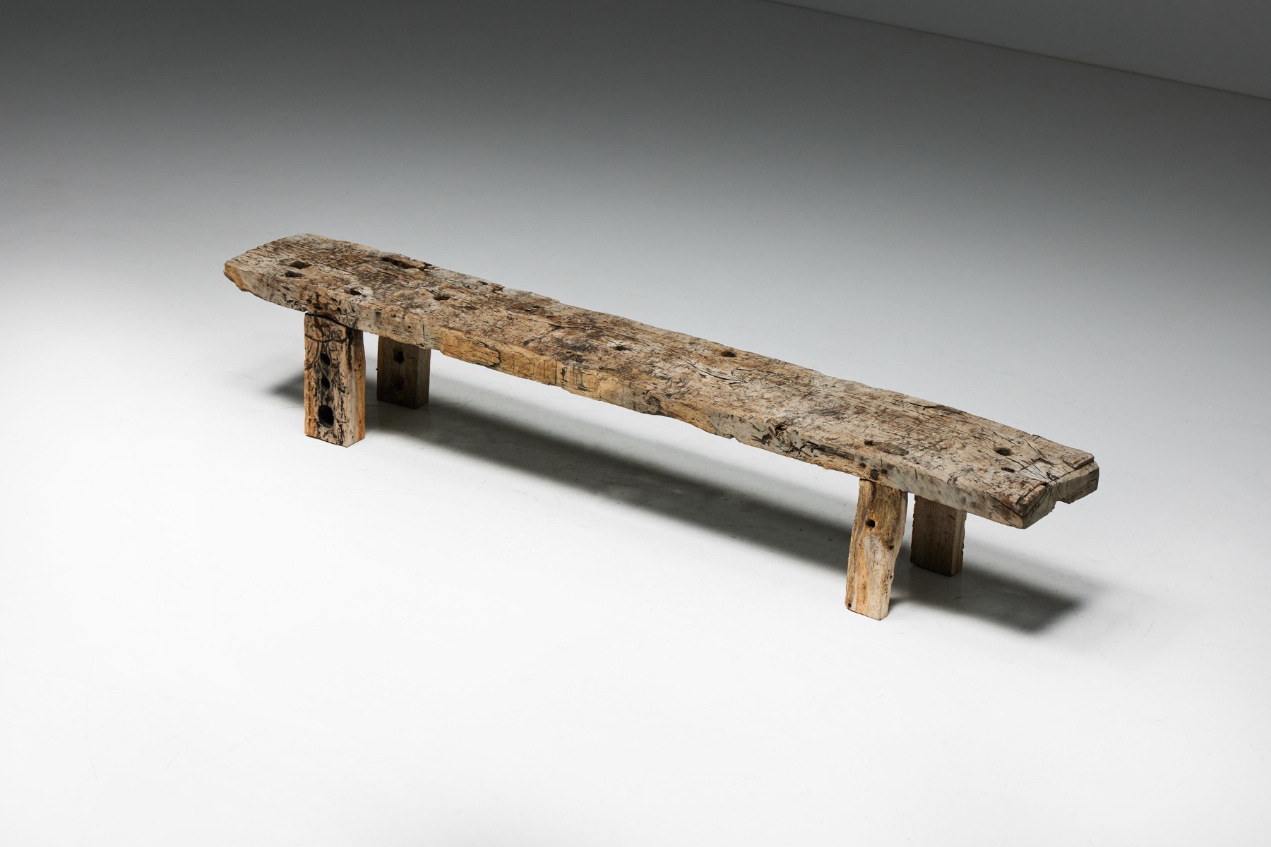 Rustic Wabi Sabi Bench - Early 20th Century